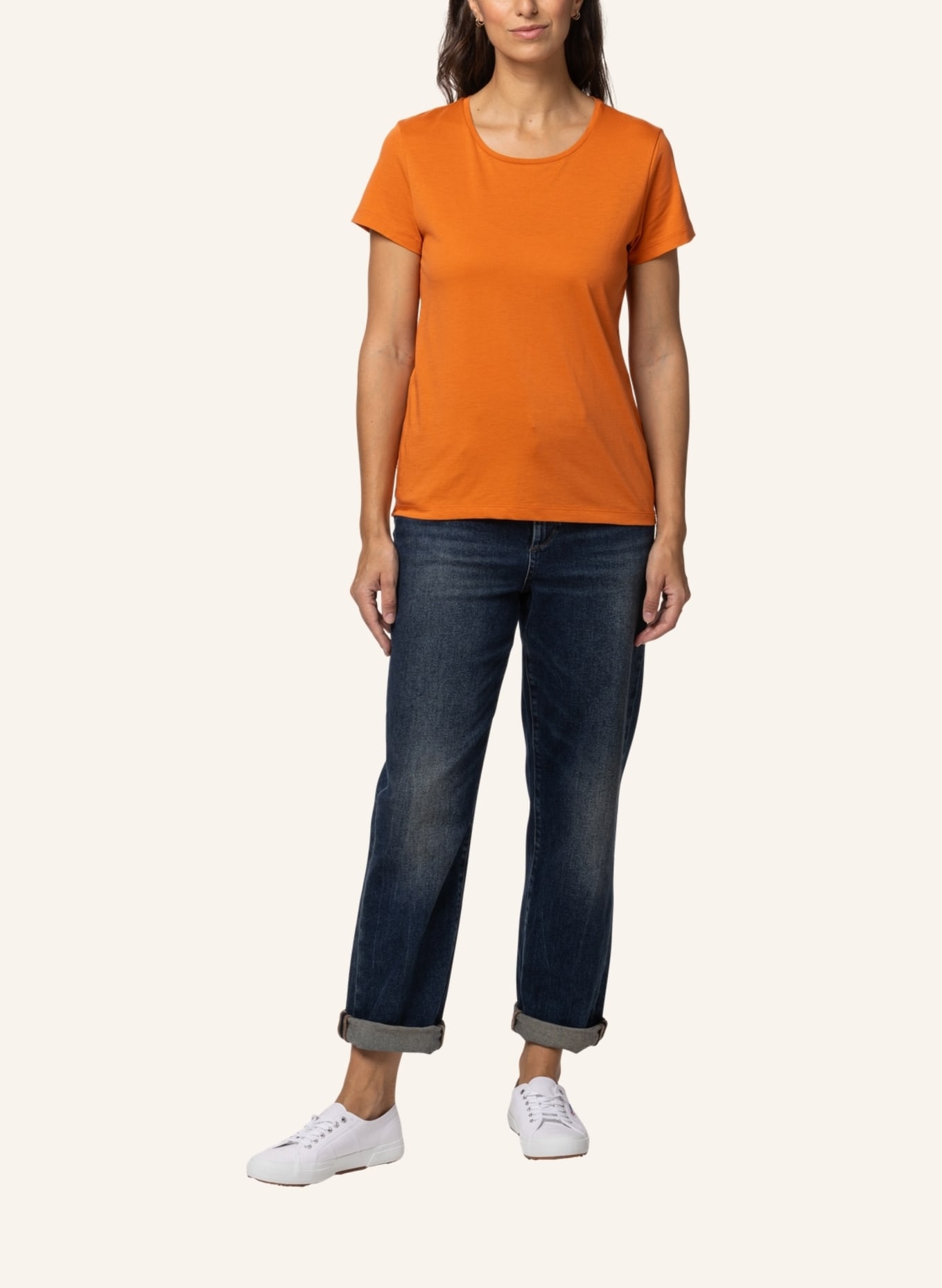 TRUSTED HANDWORK Round Neck 1/2-Sleeve T-Shirt, Farbe: ORANGE (Bild 8)