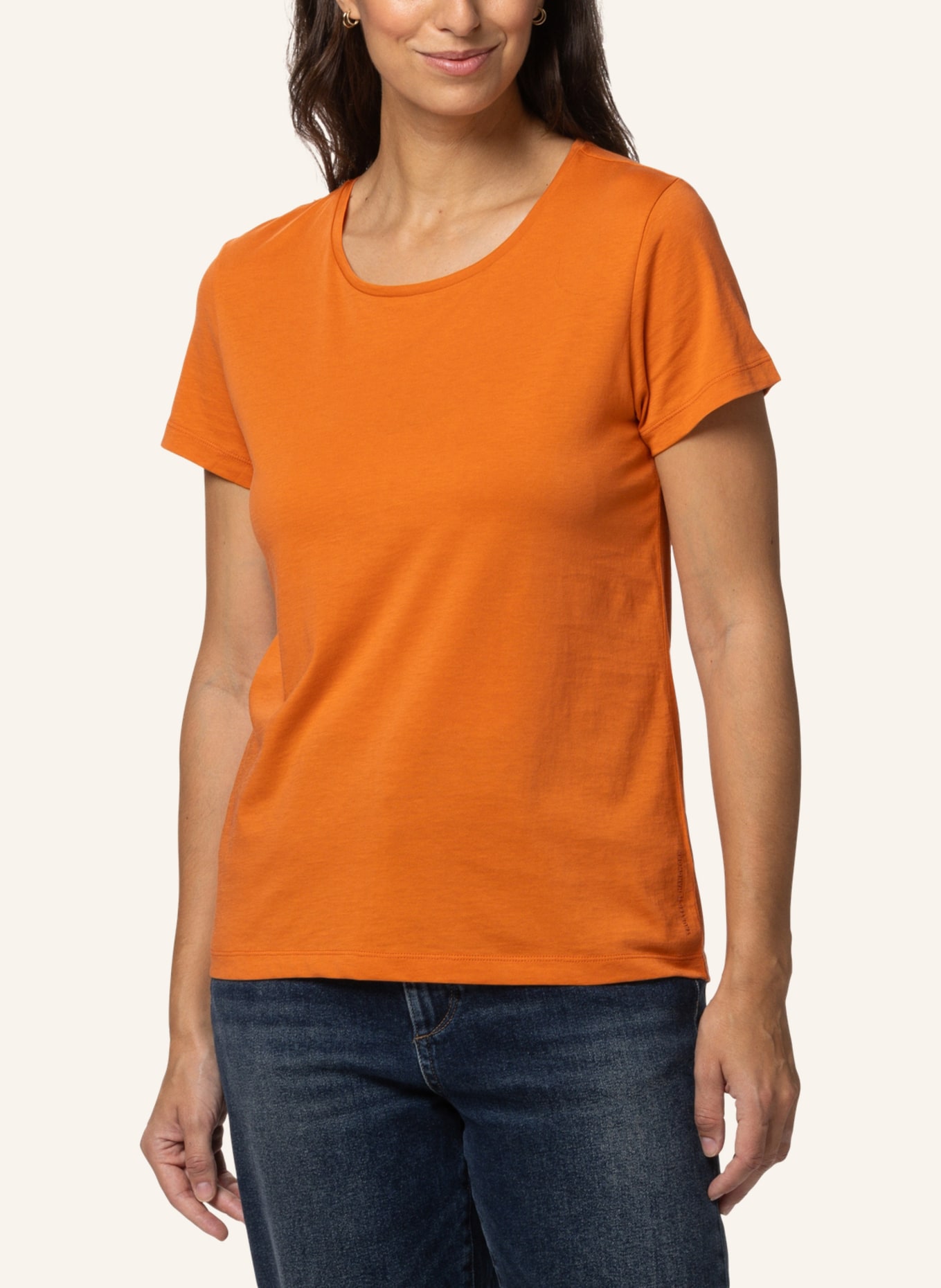 TRUSTED HANDWORK Round Neck 1/2-Sleeve T-Shirt, Farbe: ORANGE (Bild 7)