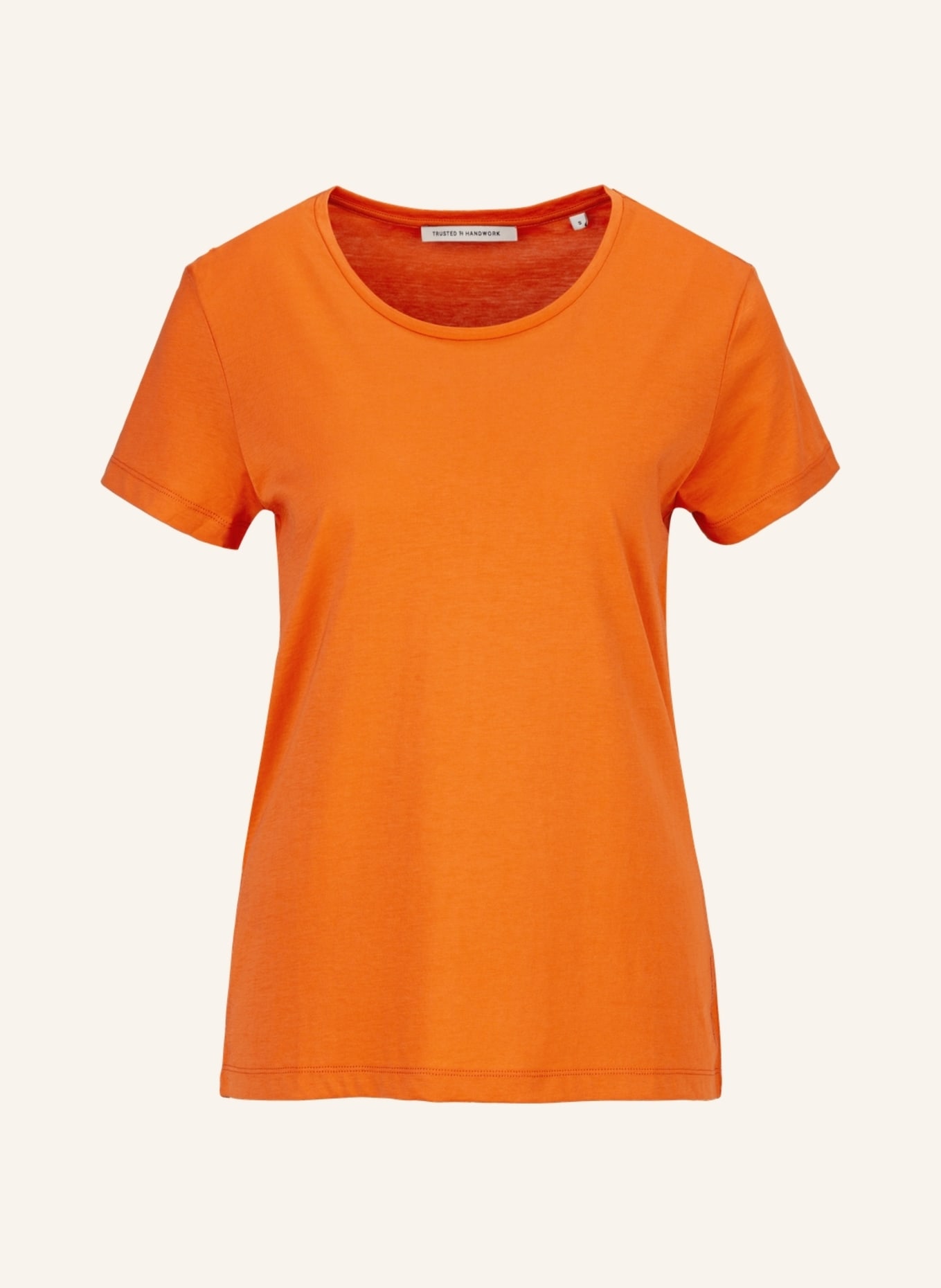 TRUSTED HANDWORK Round Neck 1/2-Sleeve T-Shirt, Farbe: ORANGE (Bild 1)