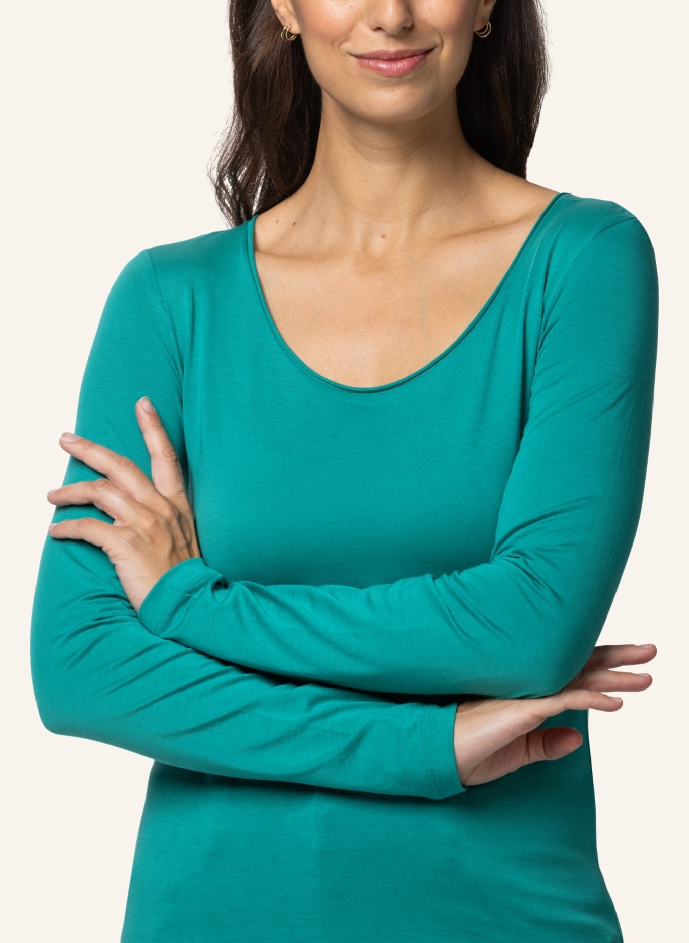 TRUSTED HANDWORK Sweatshirt CANNES, Farbe: TÜRKIS (Bild 7)