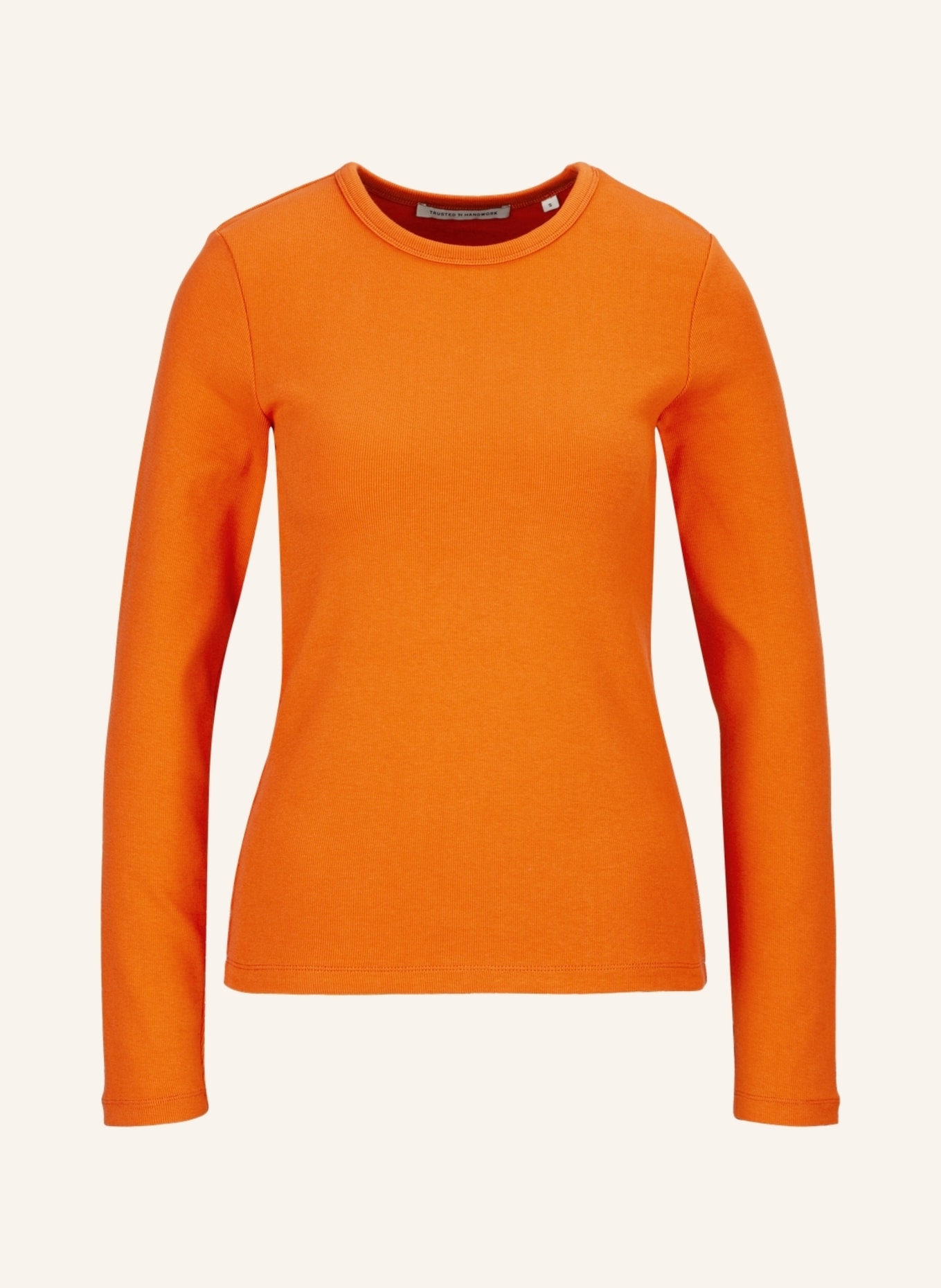 TRUSTED HANDWORK Round Neck 1/1-Sleeve T-Shirt, Farbe: ORANGE (Bild 1)