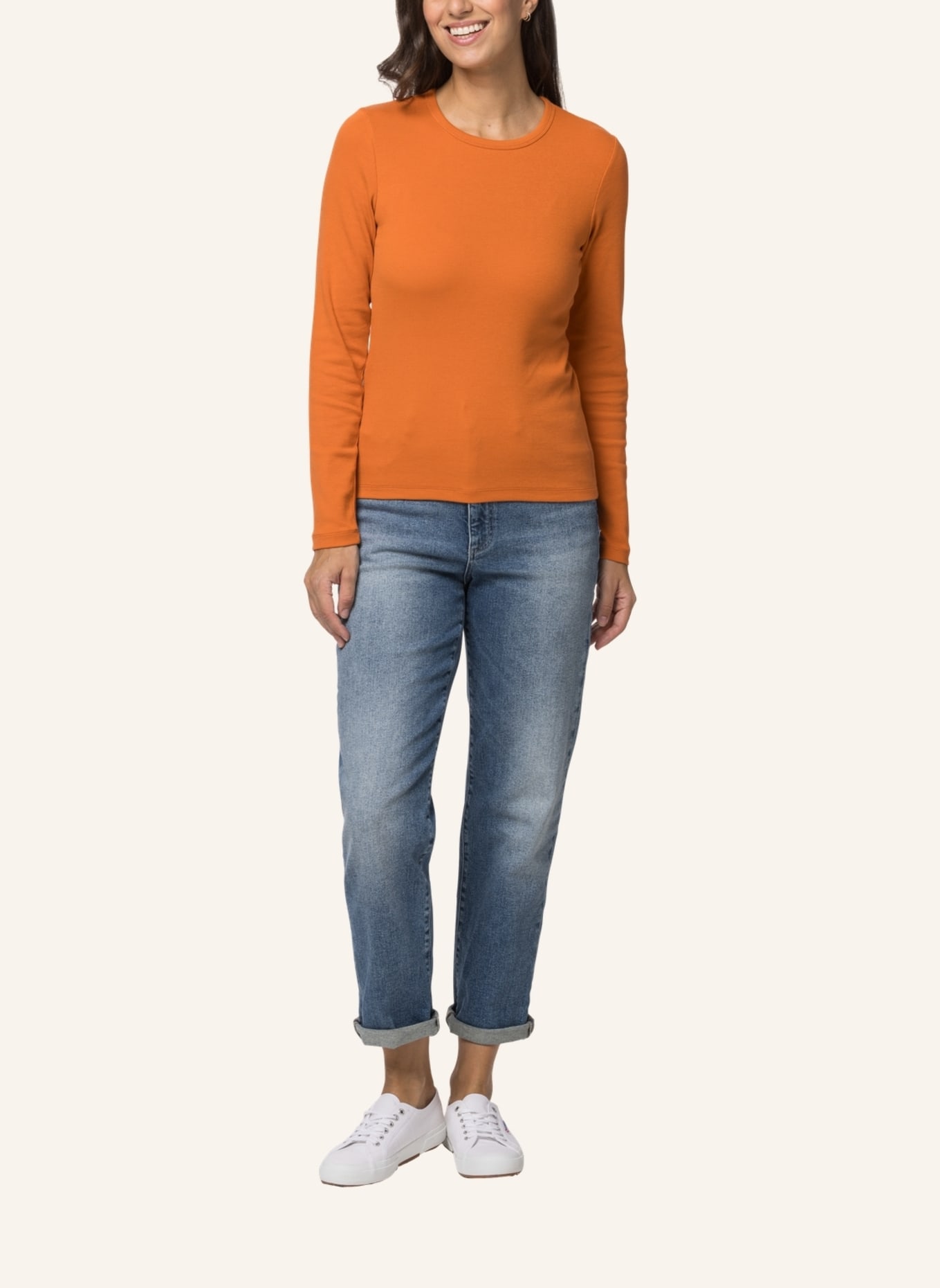 TRUSTED HANDWORK Round Neck 1/1-Sleeve T-Shirt, Farbe: ORANGE (Bild 8)