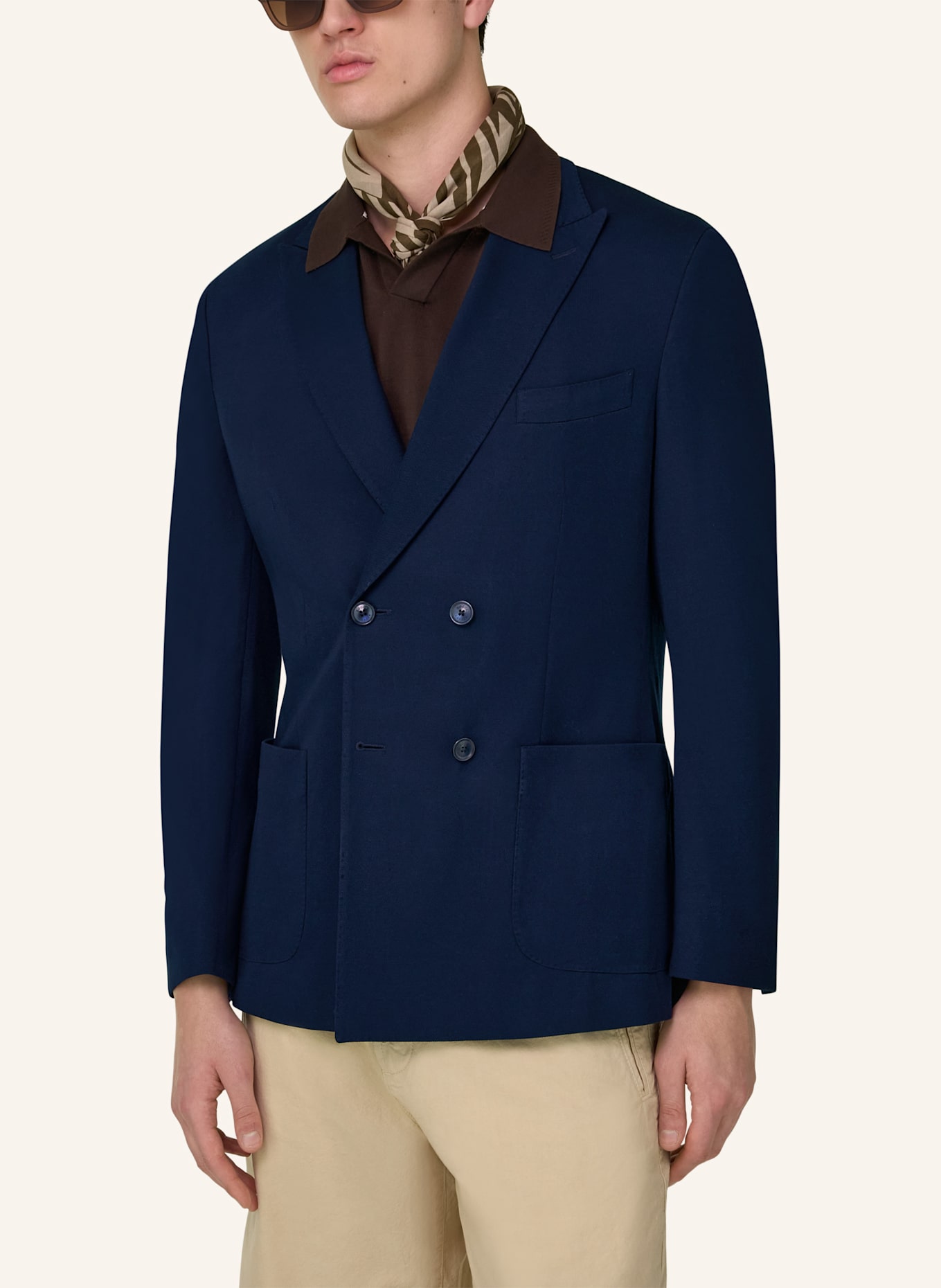 BOGGI MILANO Sweatjasje: DONKERBLAUW