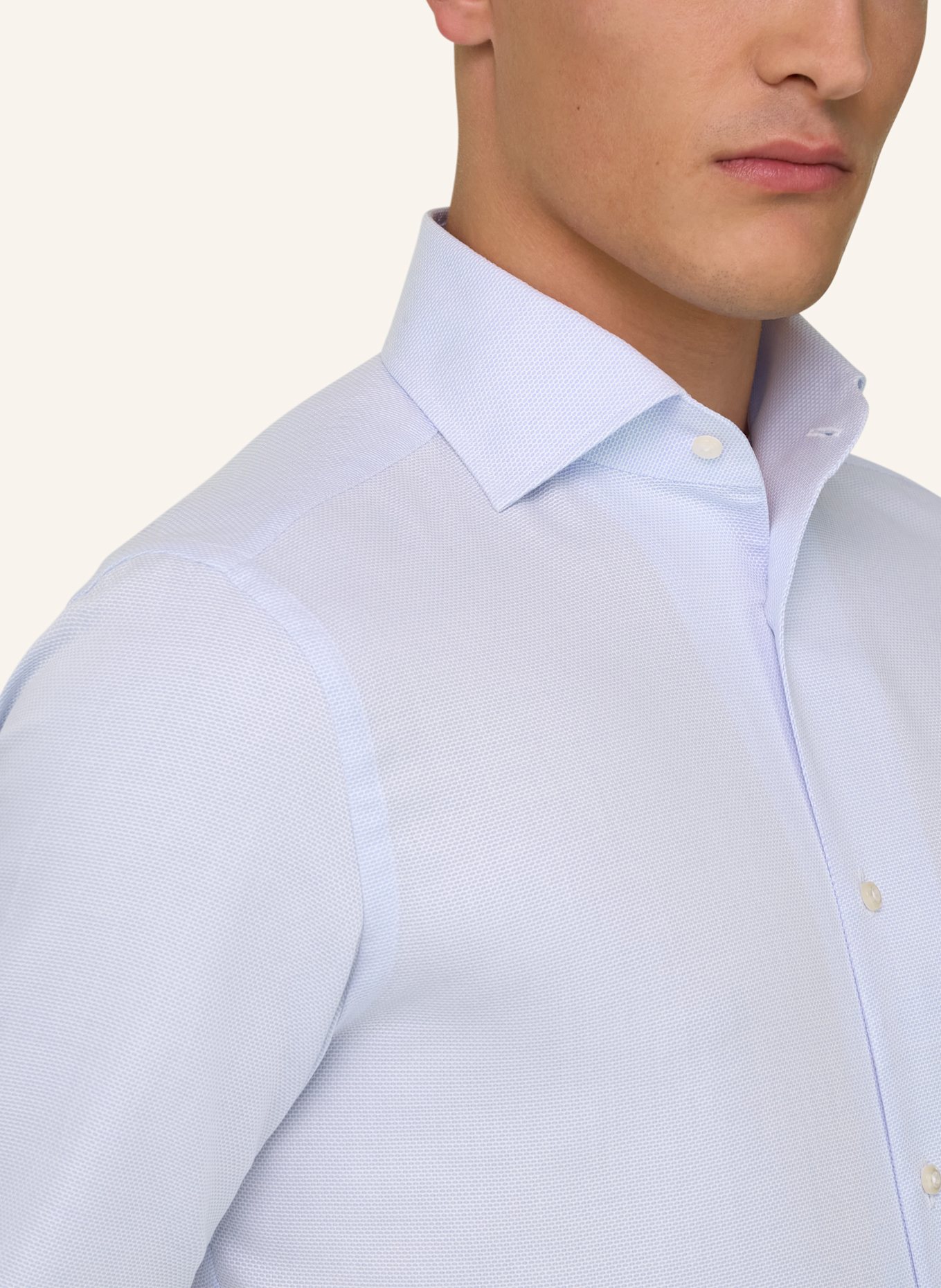 BOGGI MILANO Overhemd met normale pasvorm: LICHTBLAUW
