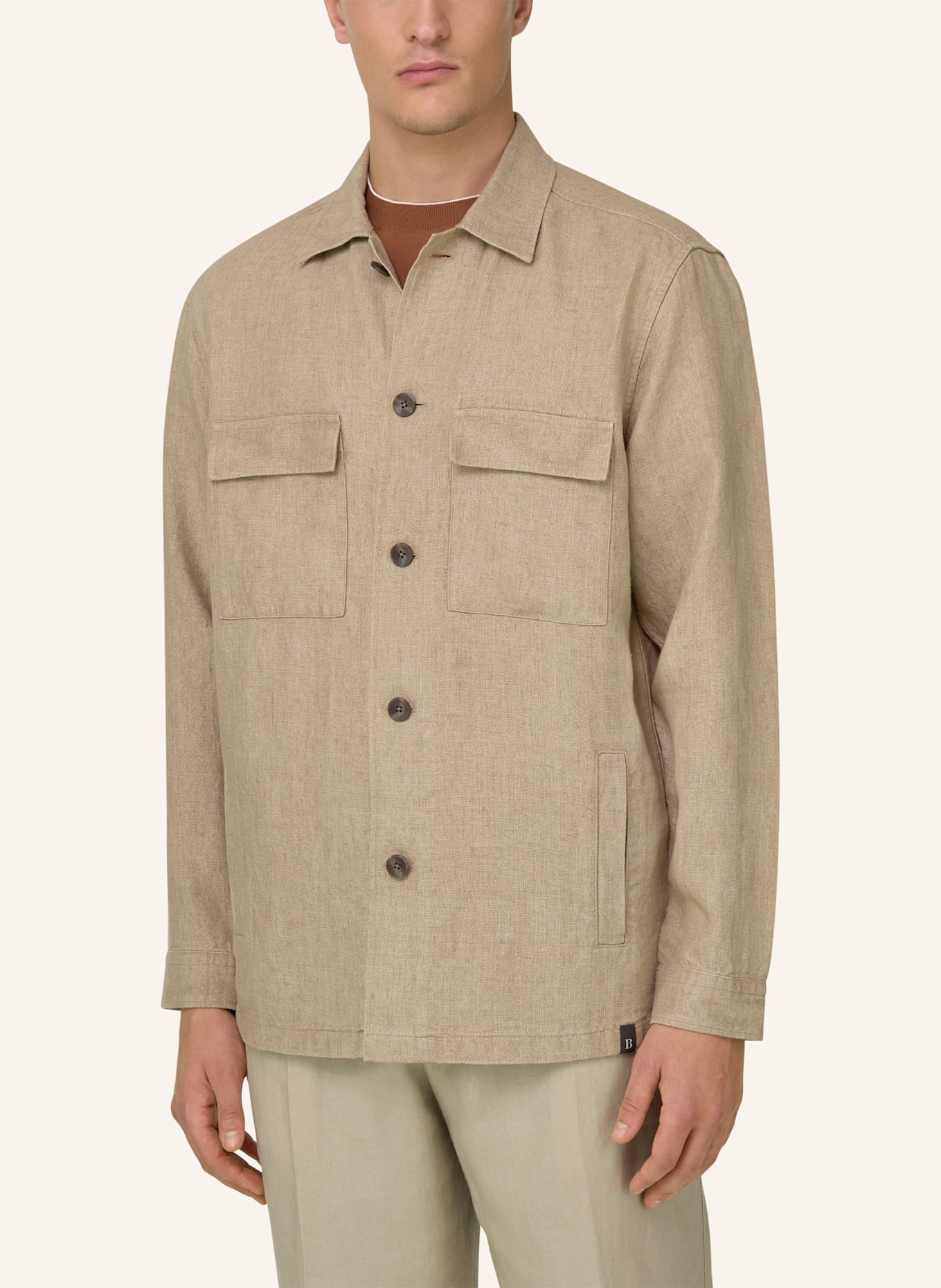 BOGGI MILANO Overjas: BEIGE