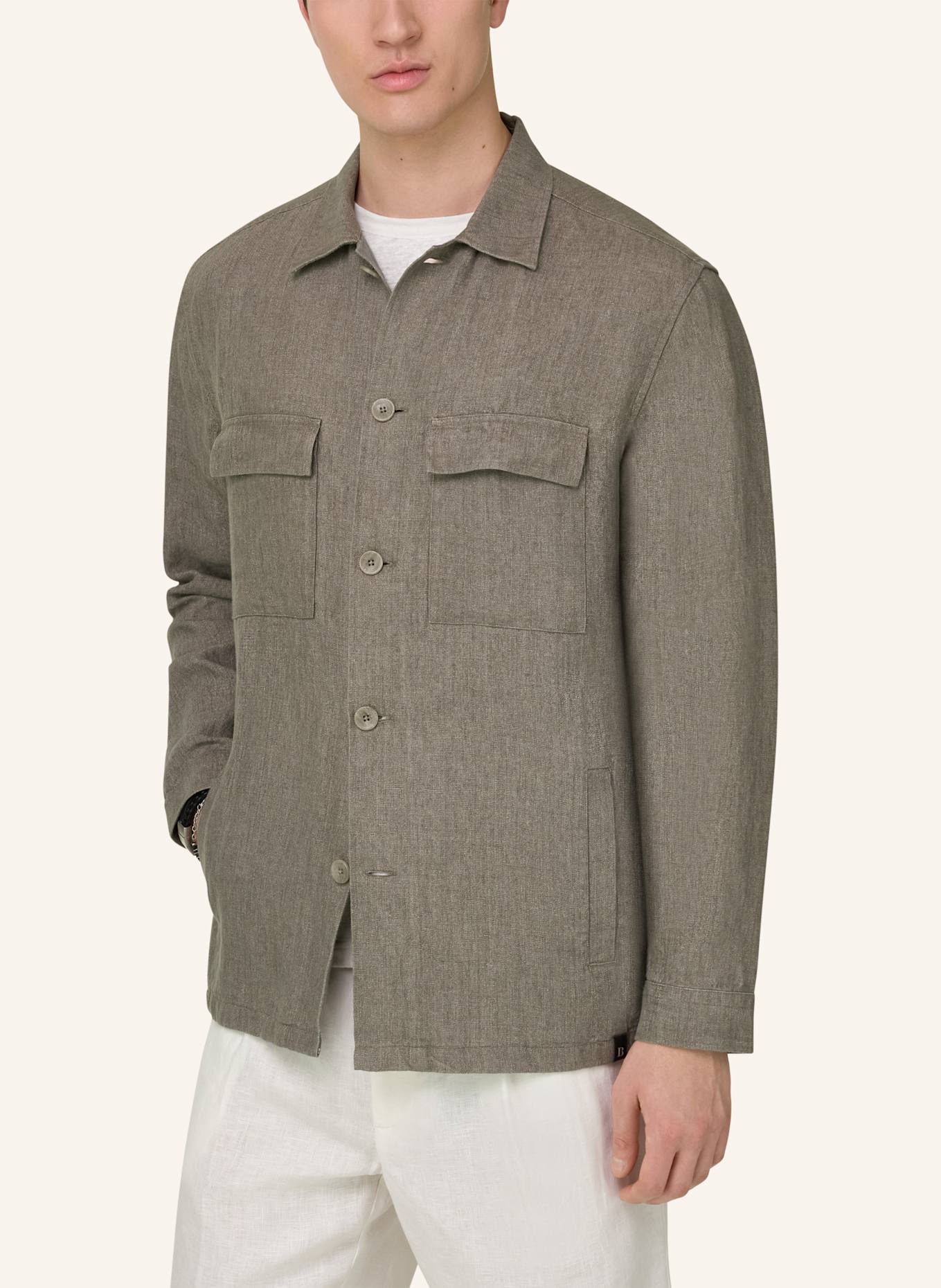 BOGGI MILANO Overjas: LICHTGROEN