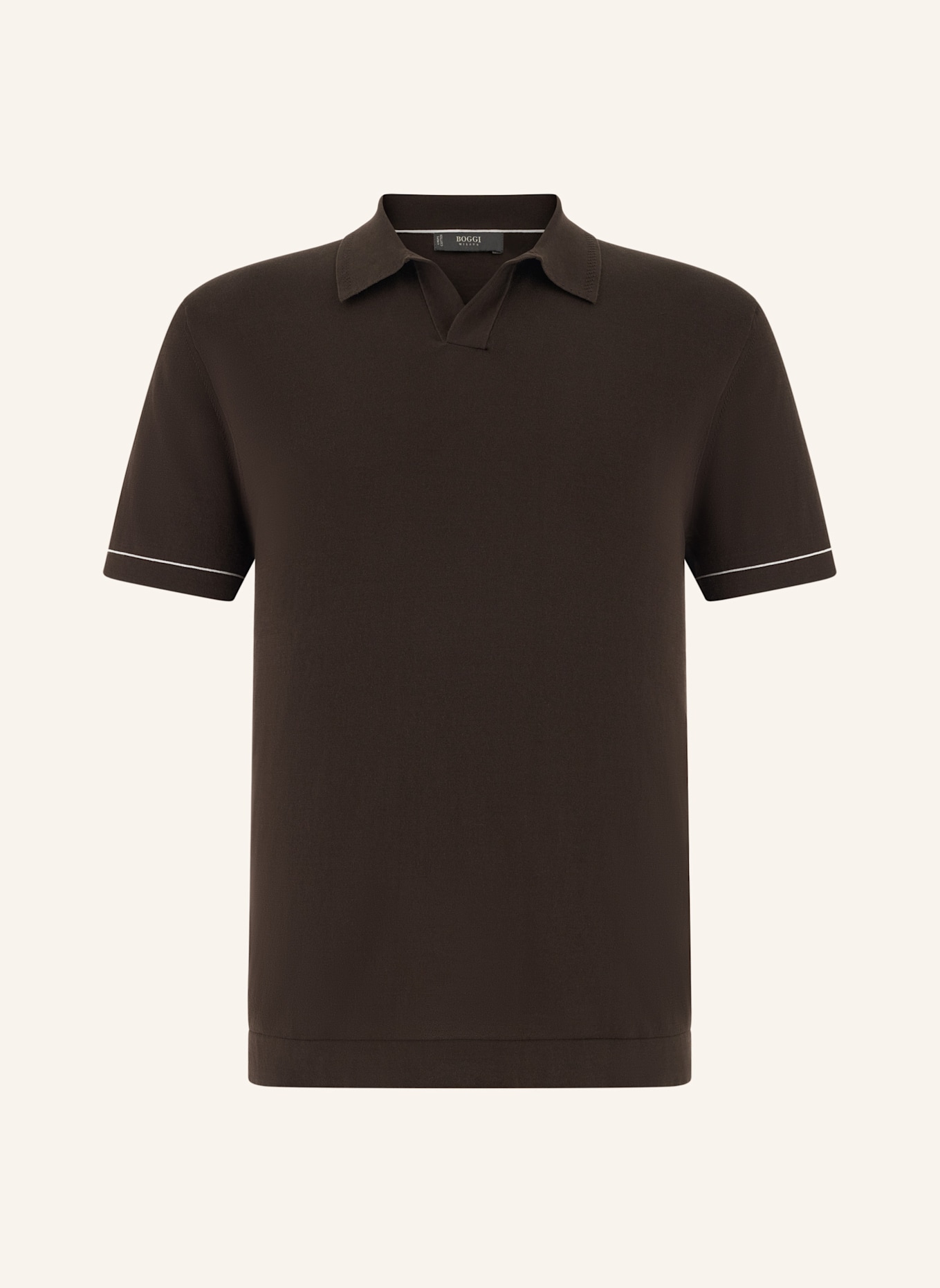 BOGGI MILANO Pullover: DUNKELBRAUN