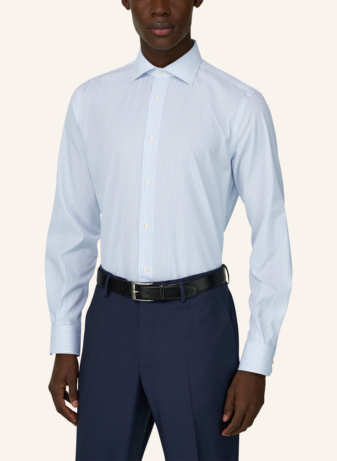 BOGGI MILANO Hemd Regular Fit: HELLBLAU