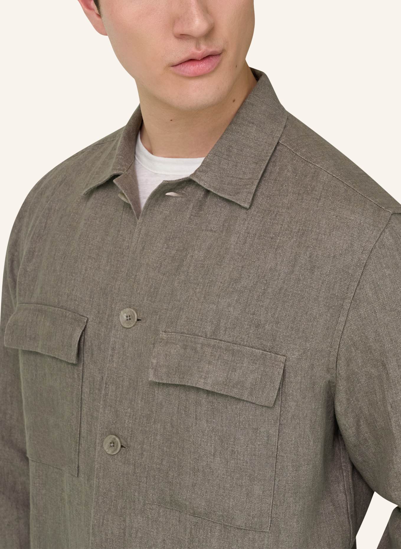 BOGGI MILANO Overjas: LICHTGROEN