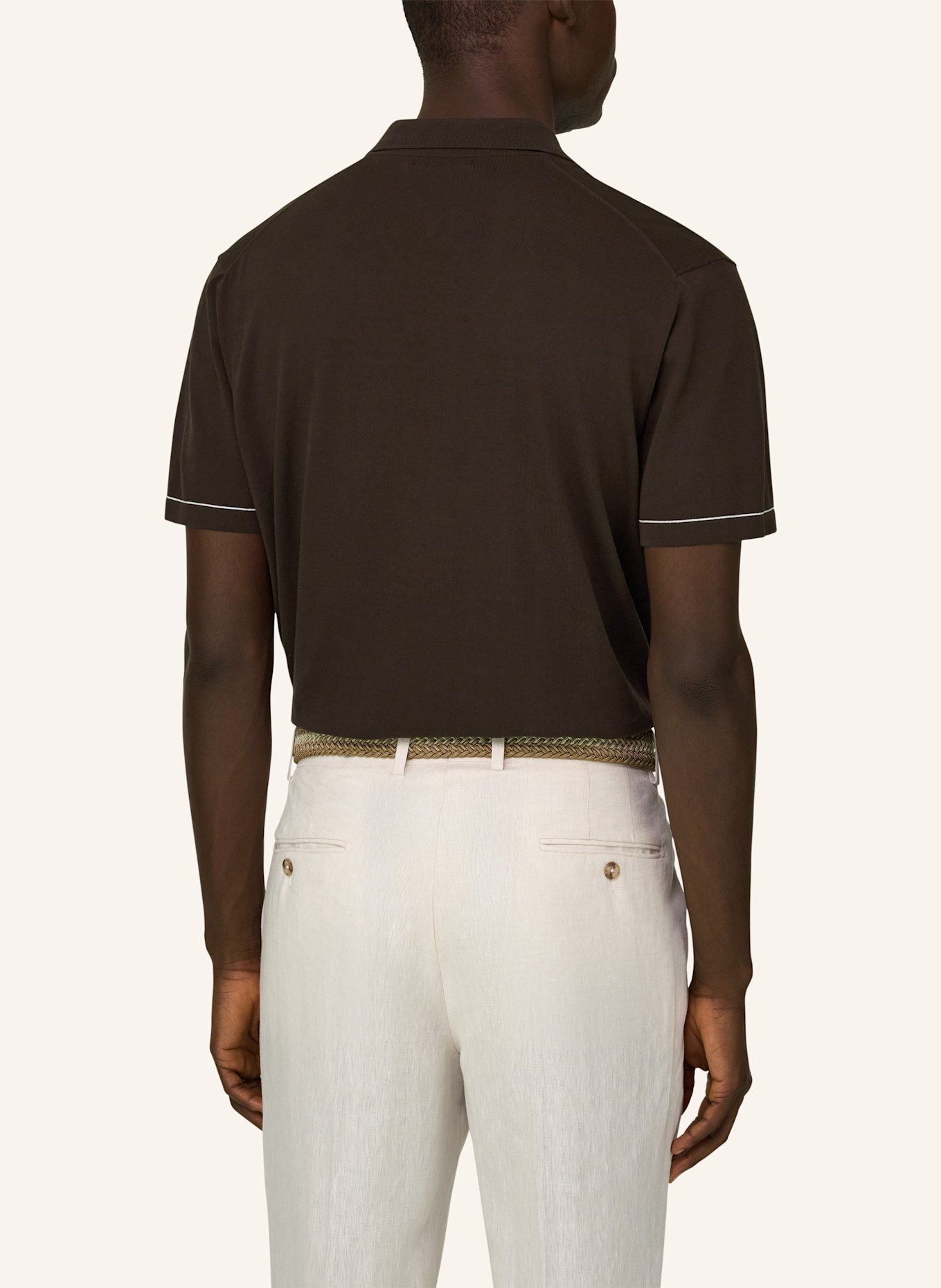 BOGGI MILANO Pullover: DUNKELBRAUN