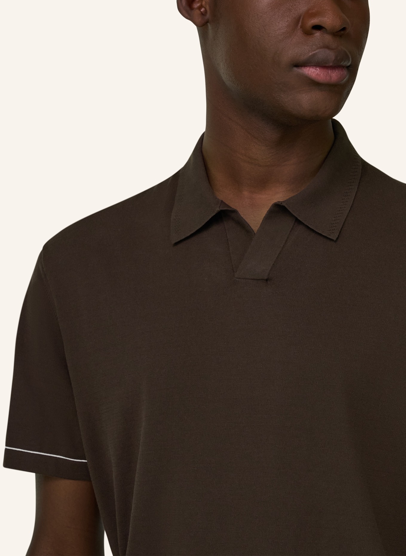 BOGGI MILANO Pullover: DUNKELBRAUN