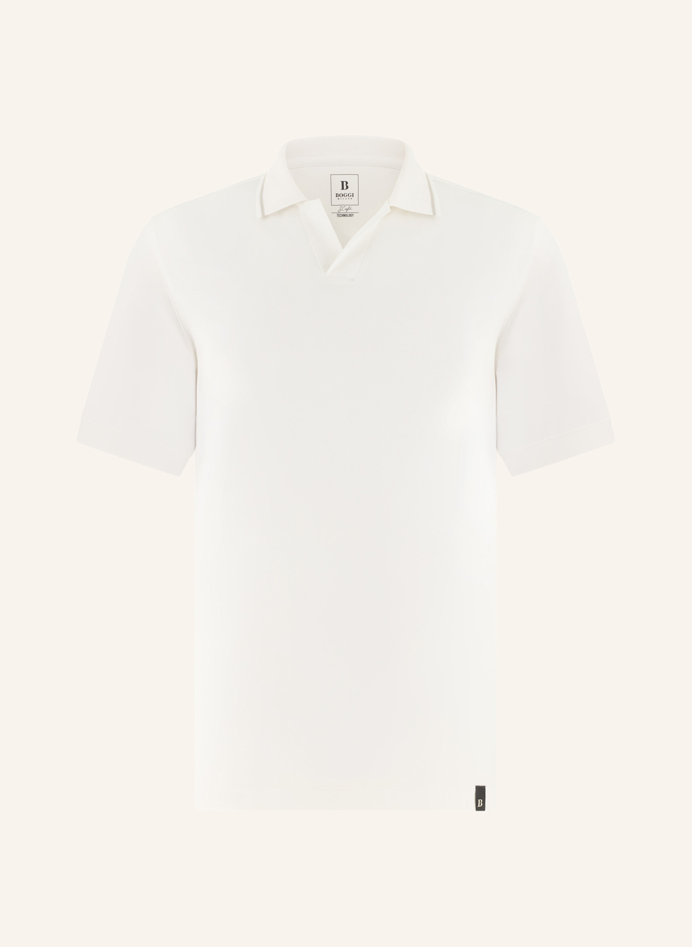 BOGGI MILANO Poloshirt: WEISS