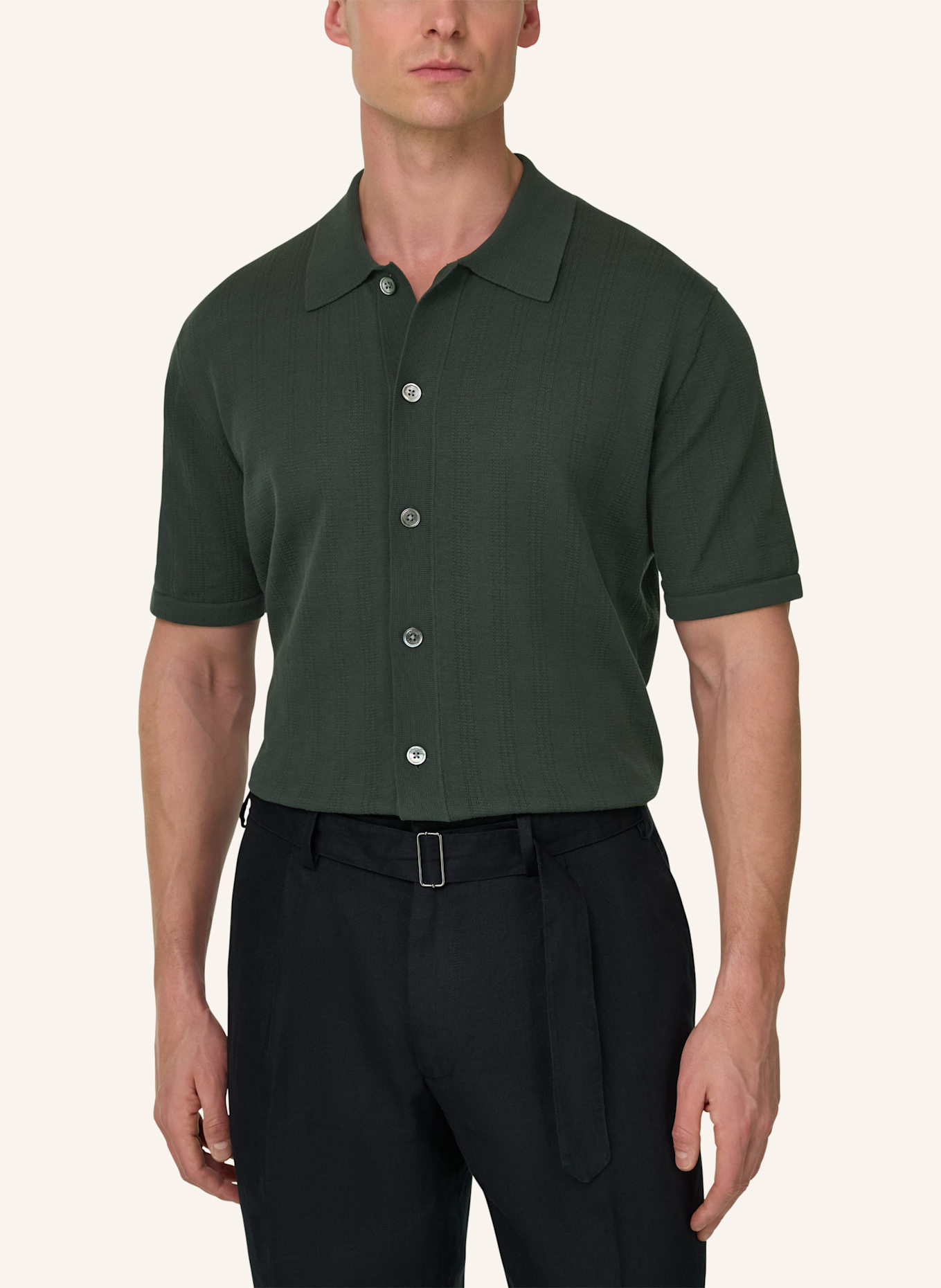 BOGGI MILANO Trui: DONKERGROEN