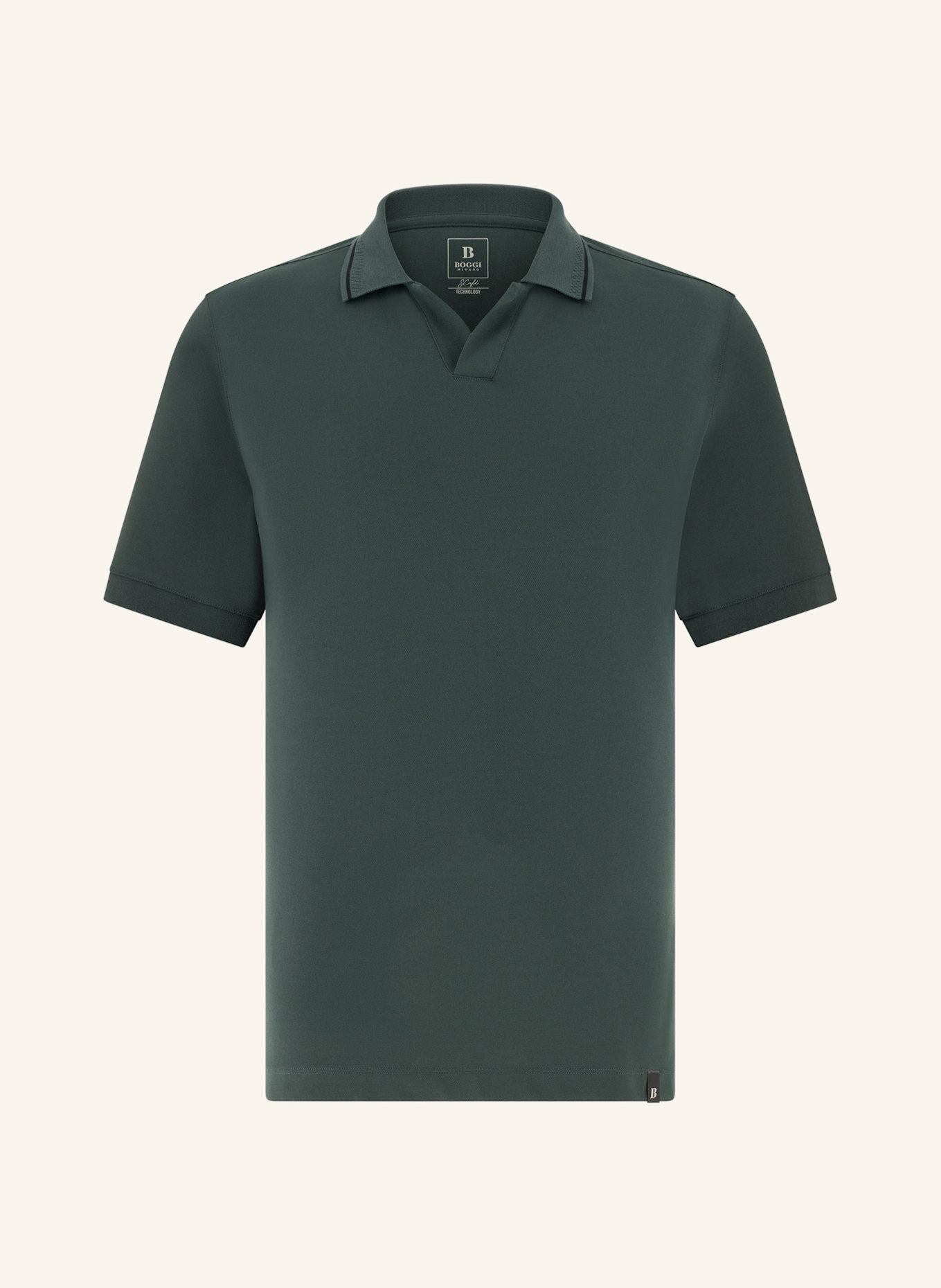 BOGGI MILANO Poloshirt: GRÜN