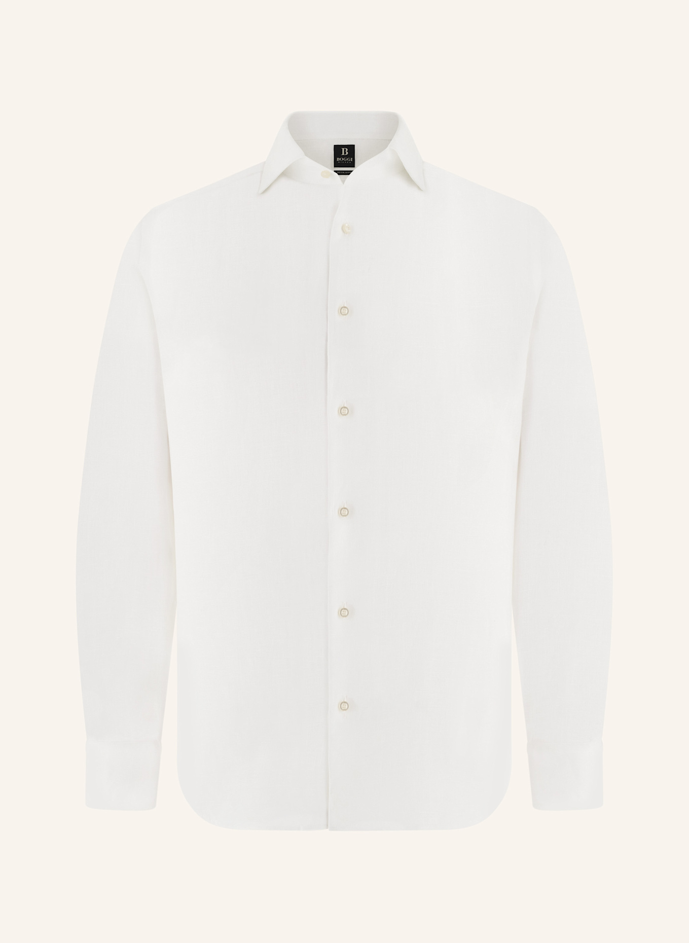 BOGGI MILANO Overhemd met normale pasvorm: WIT