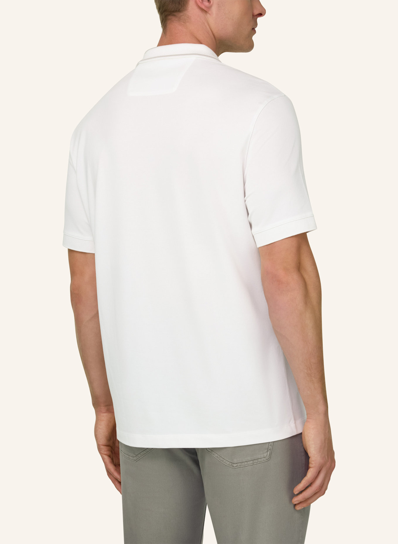 BOGGI MILANO Poloshirt: WEISS