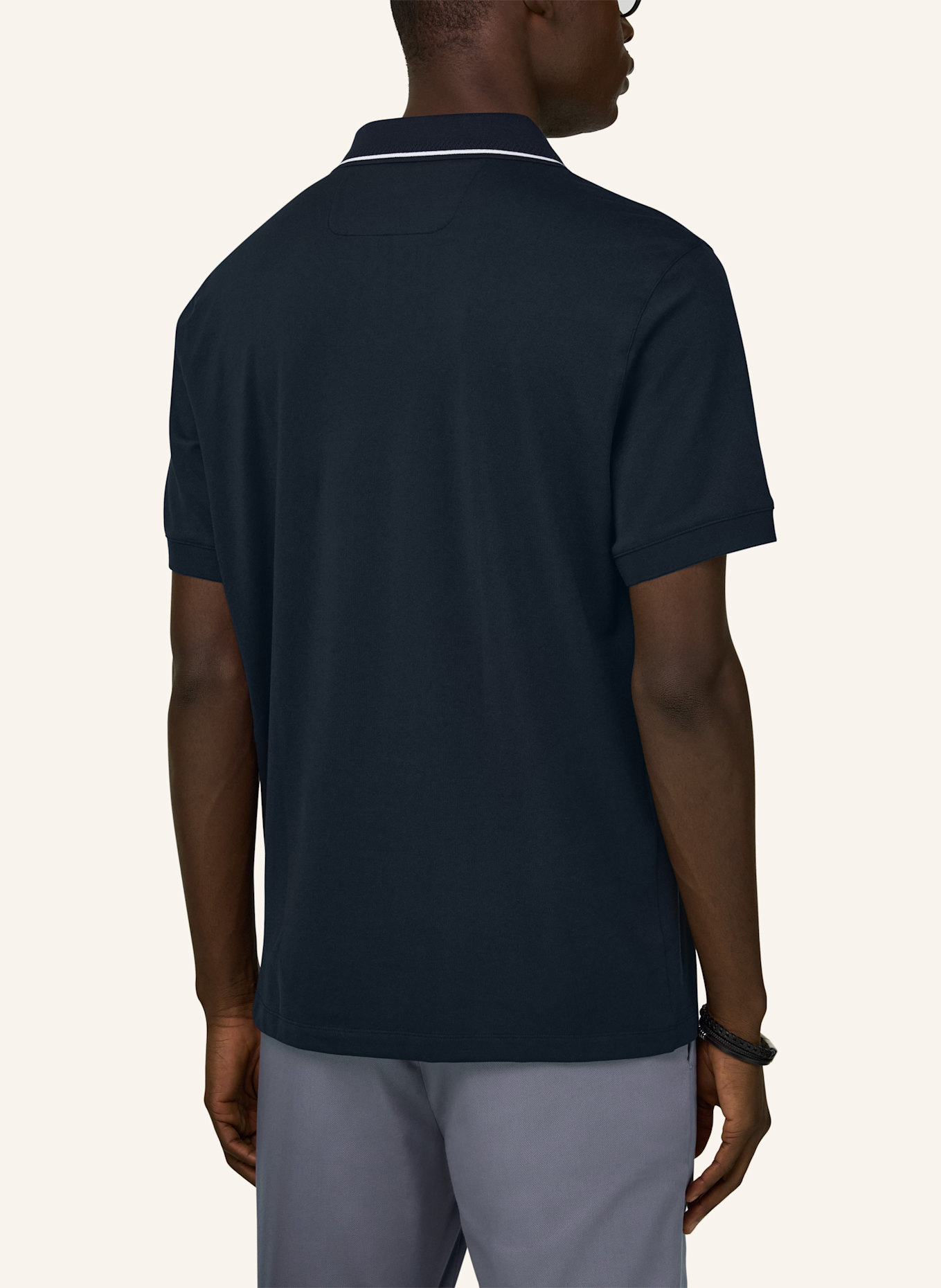 BOGGI MILANO Poloshirt: BLAU