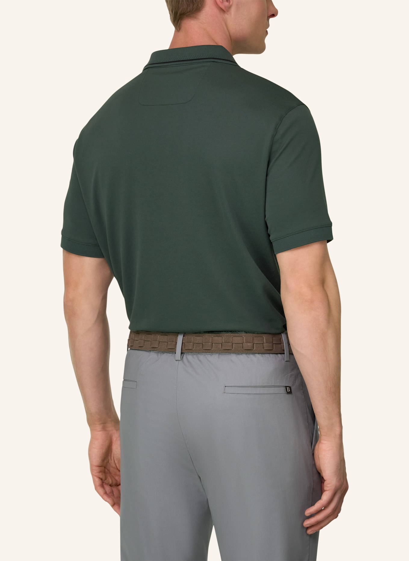 BOGGI MILANO Poloshirt: GRÜN