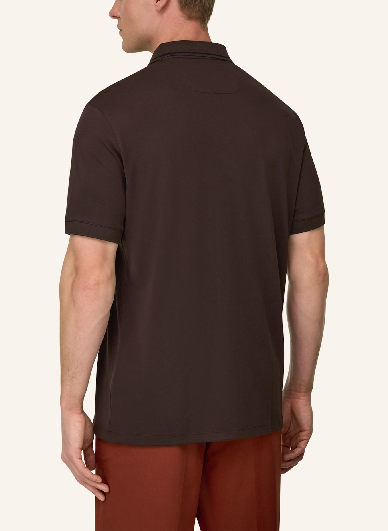 BOGGI MILANO Poloshirt: BRAUN