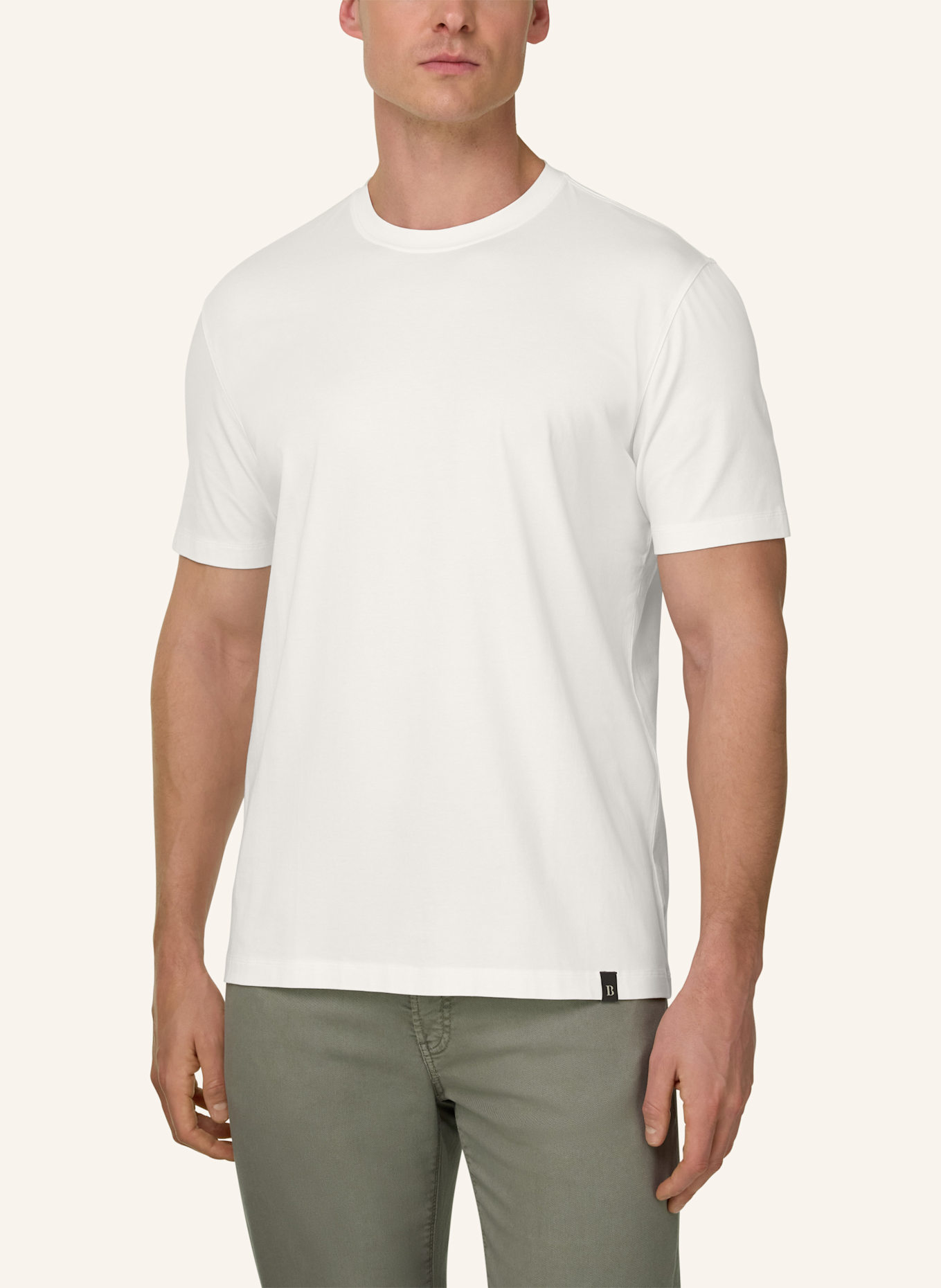 BOGGI MILANO T-Shirt: WEISS