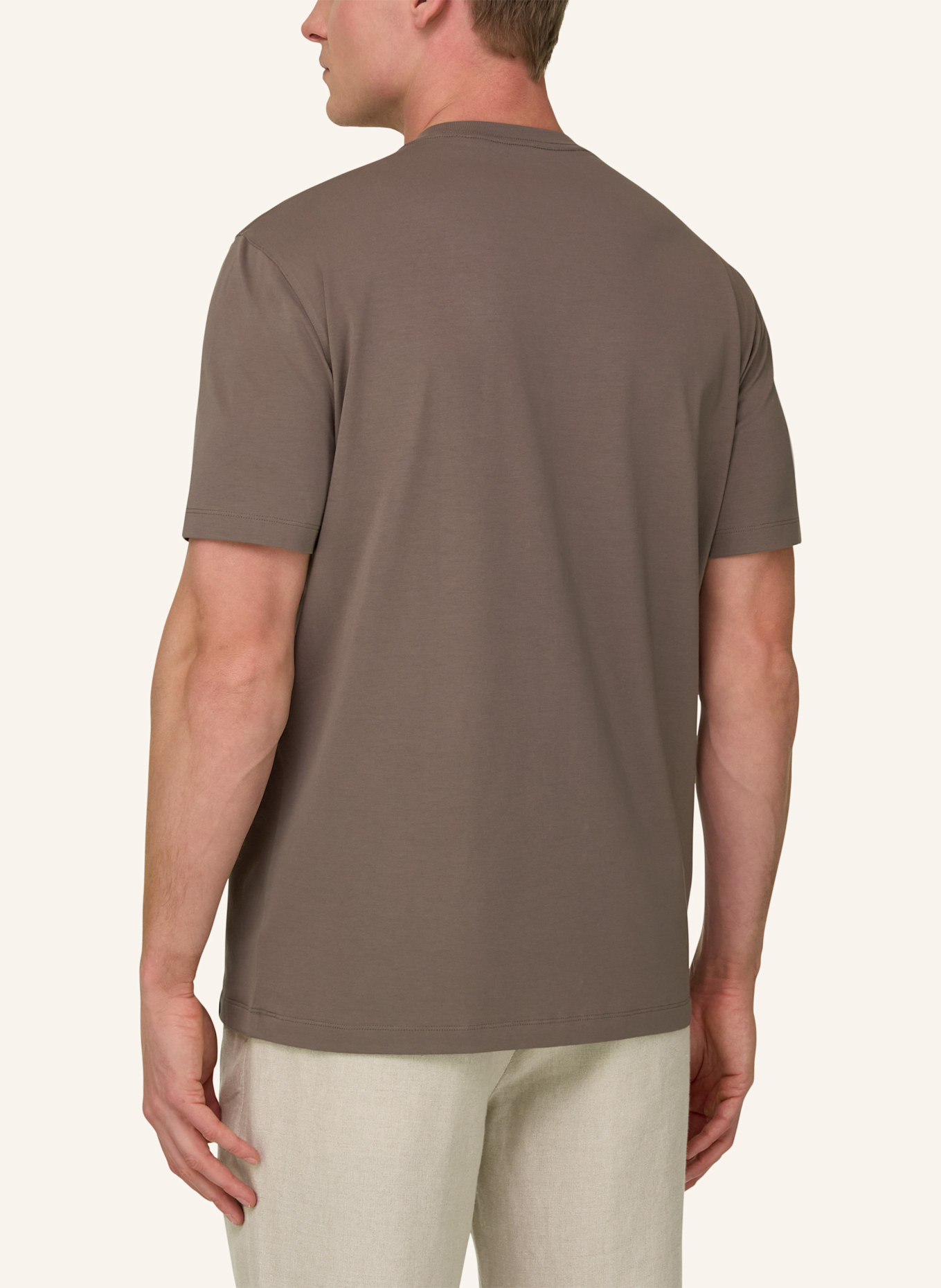 BOGGI MILANO T-Shirt: BRAUN