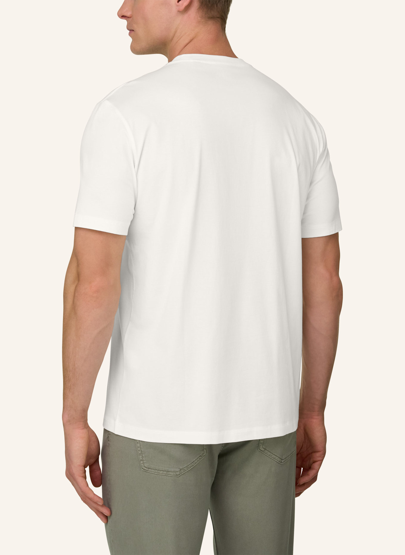 BOGGI MILANO T-Shirt: WEISS