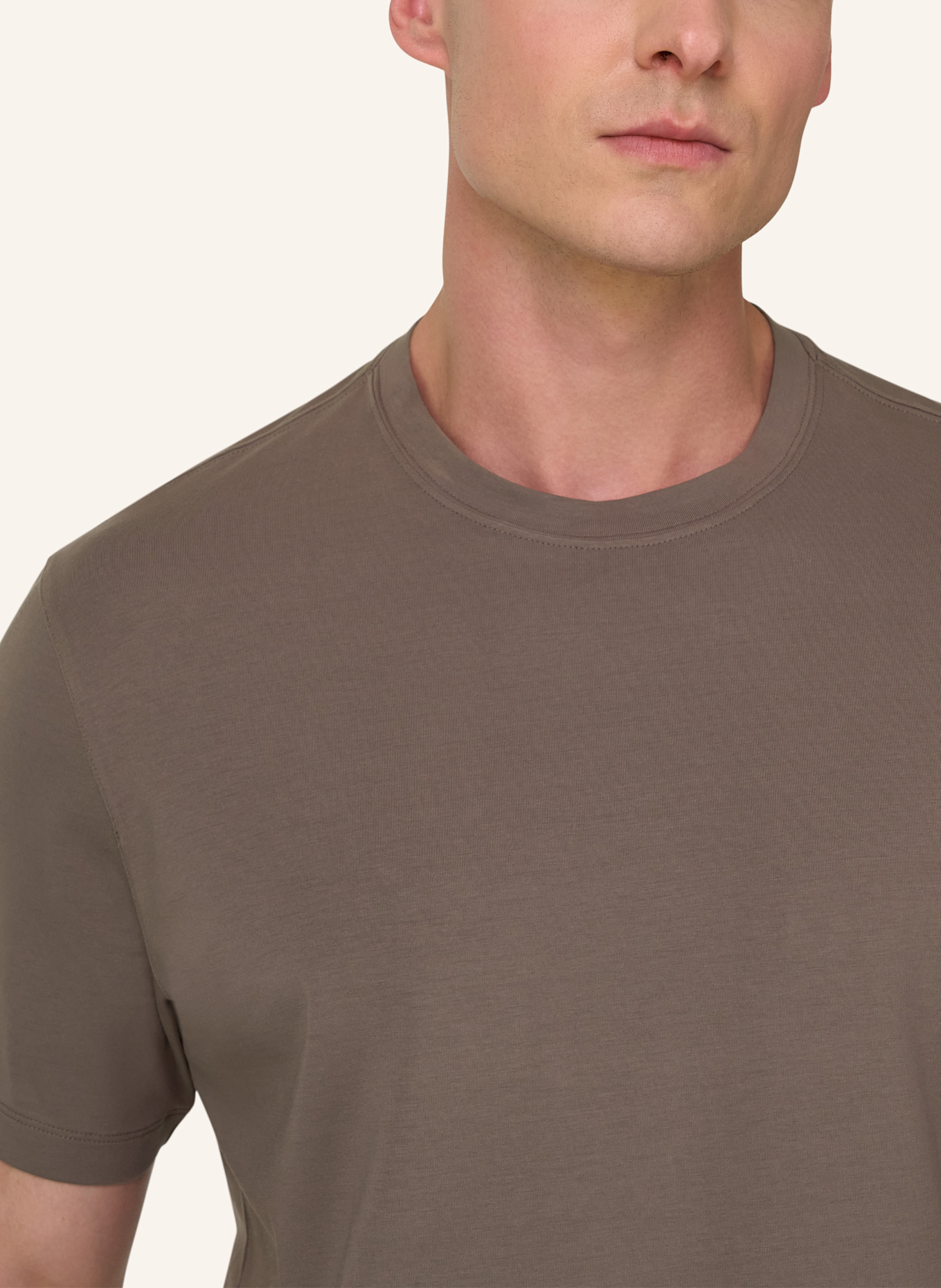 BOGGI MILANO T-Shirt: BRAUN