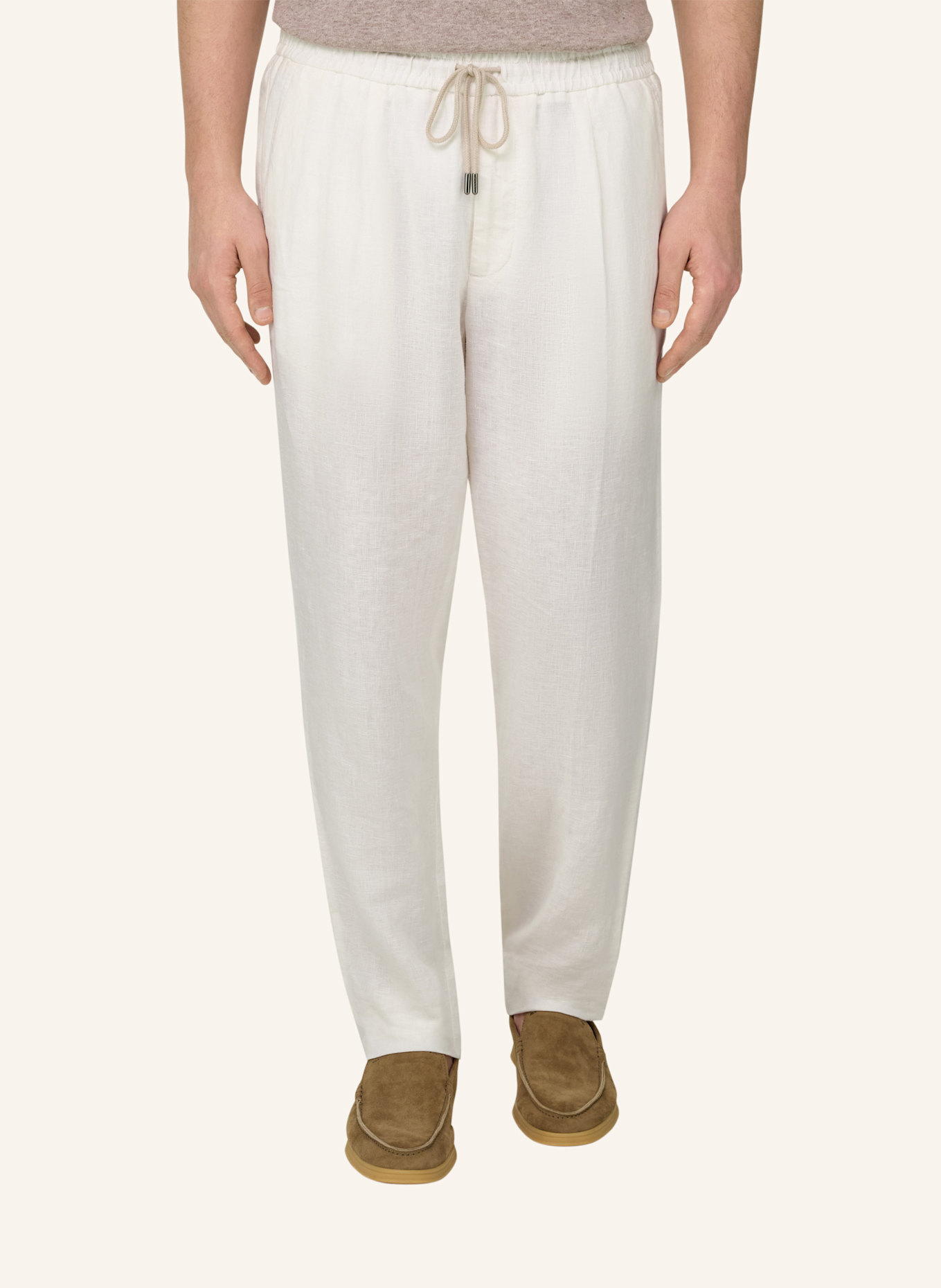 BOGGI MILANO Cordhose: WEISS