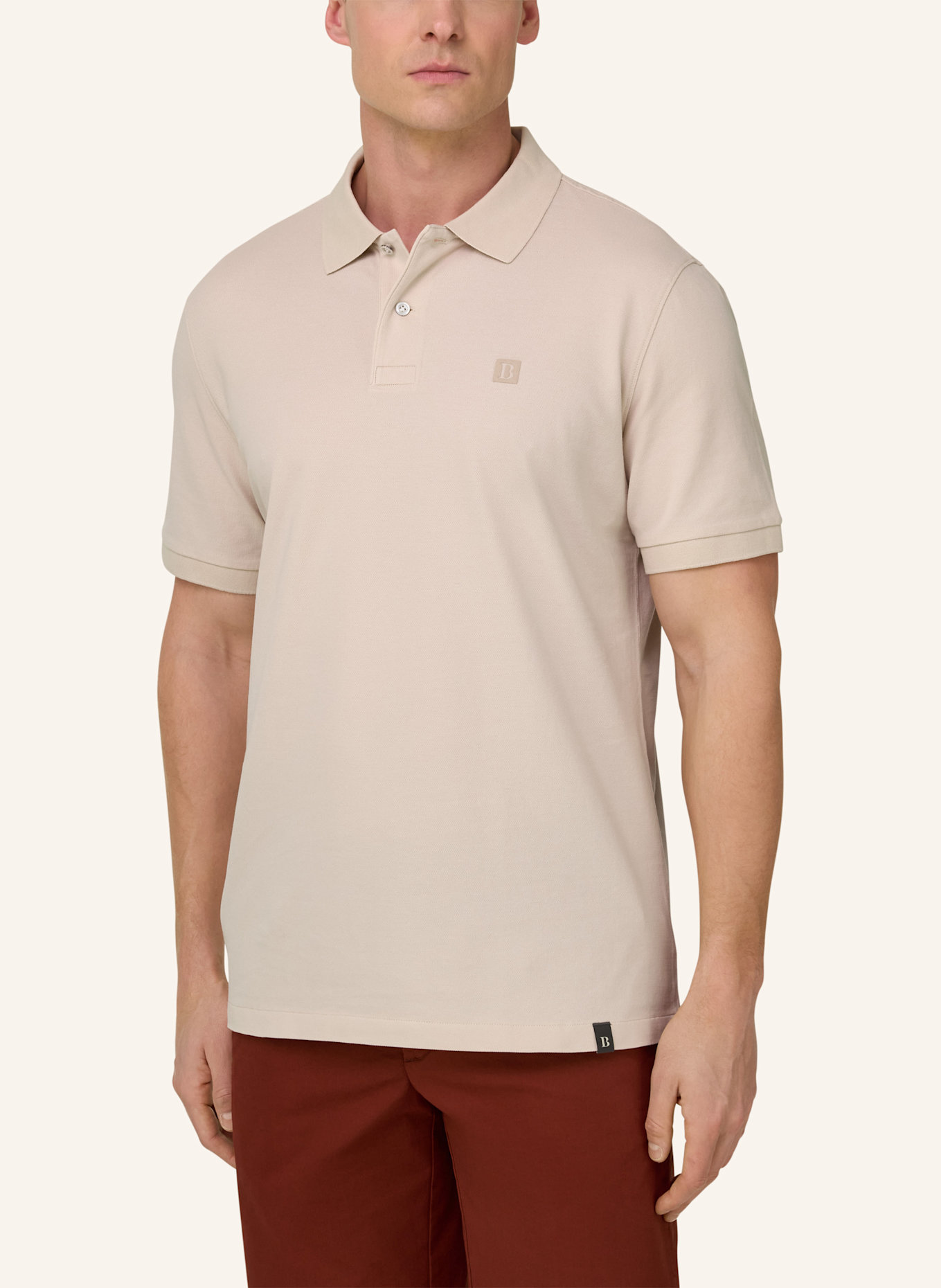 BOGGI MILANO Poloshirt: NUDE