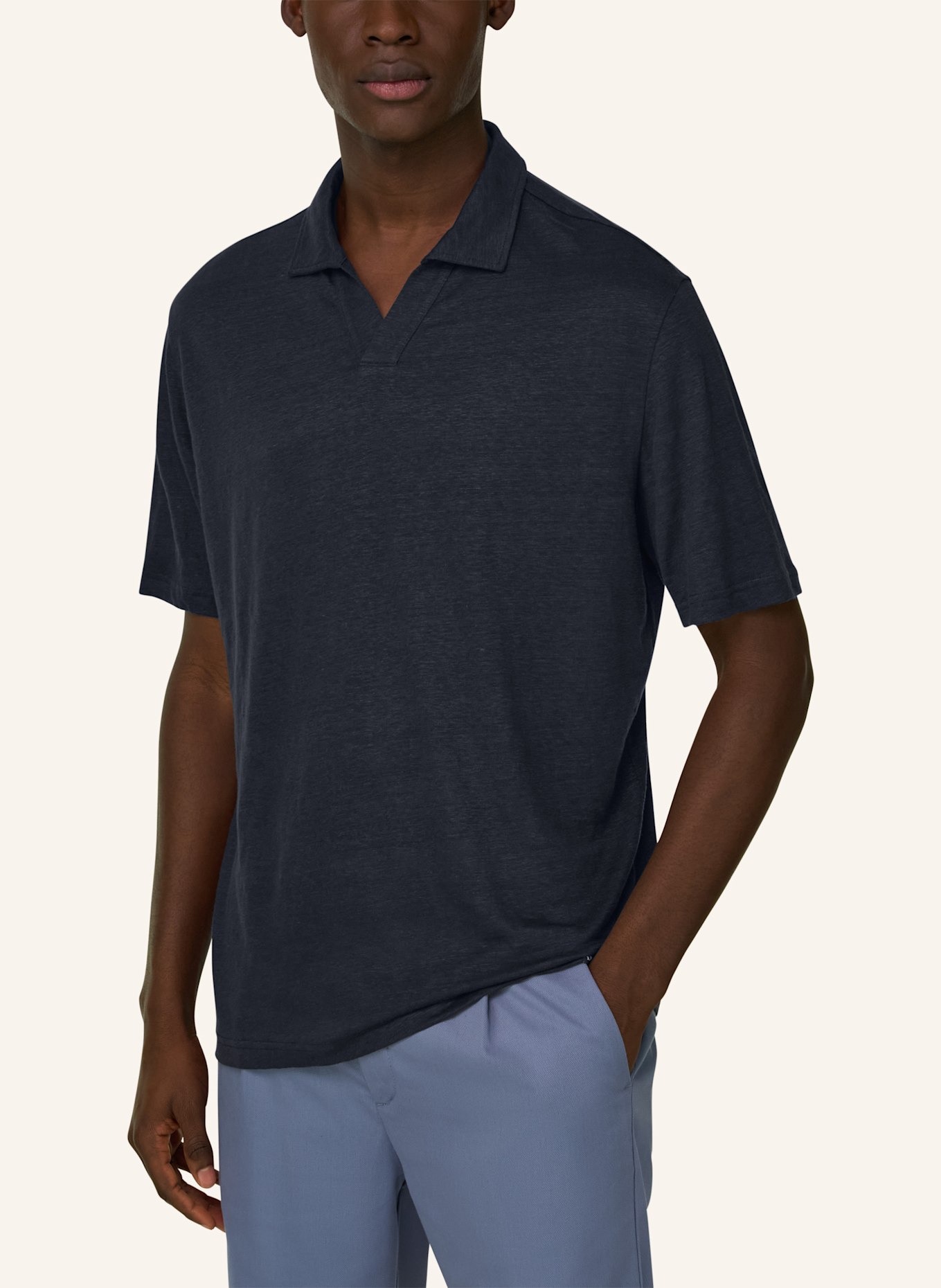 BOGGI MILANO Poloshirt: BLAU