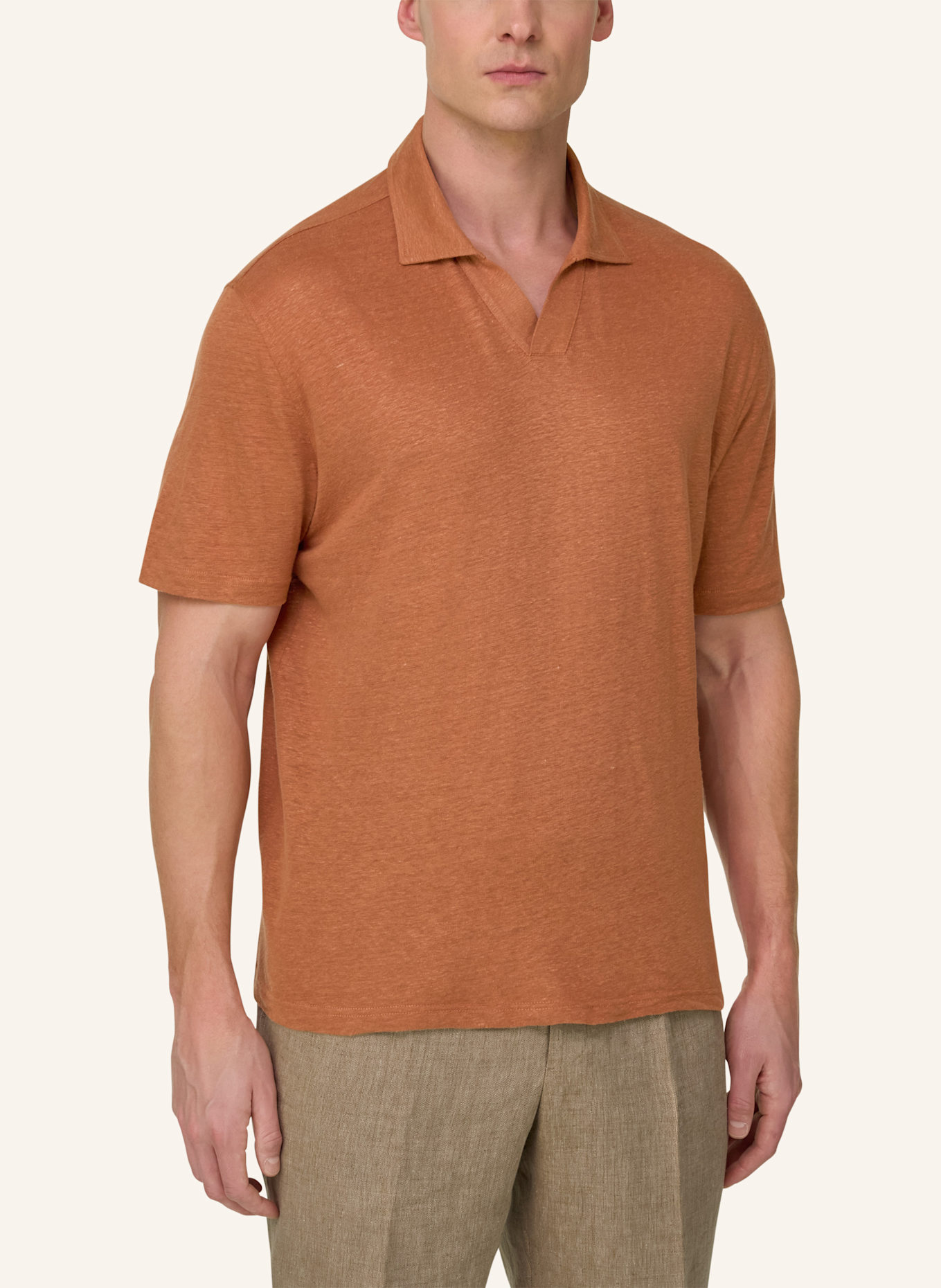 BOGGI MILANO Poloshirt: ROT