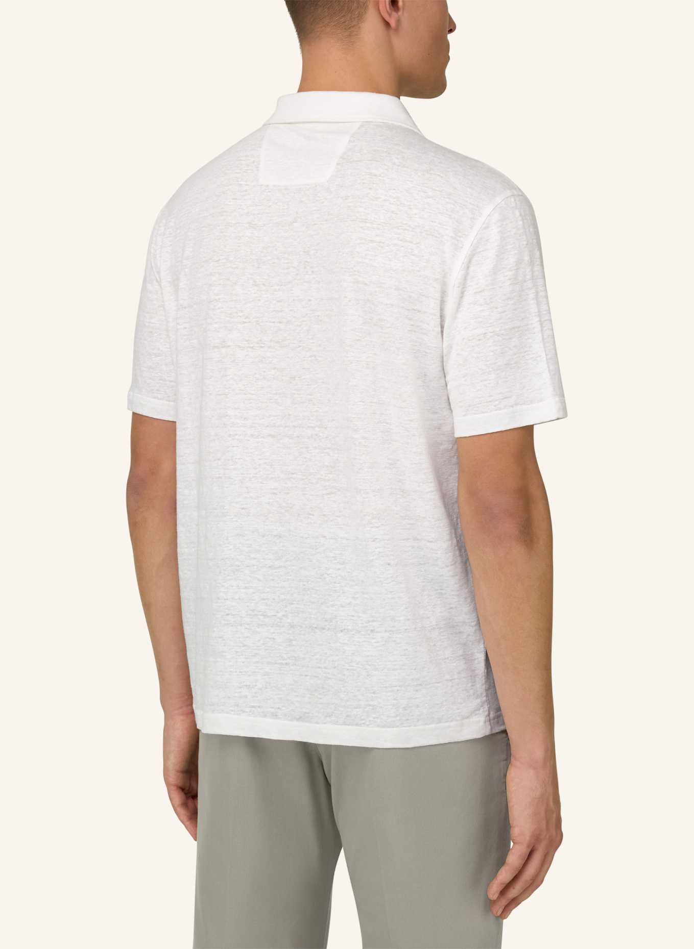 BOGGI MILANO Poloshirt: WEISS