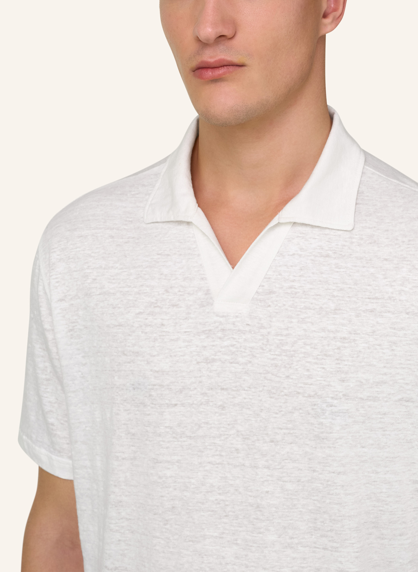 BOGGI MILANO Poloshirt: WEISS