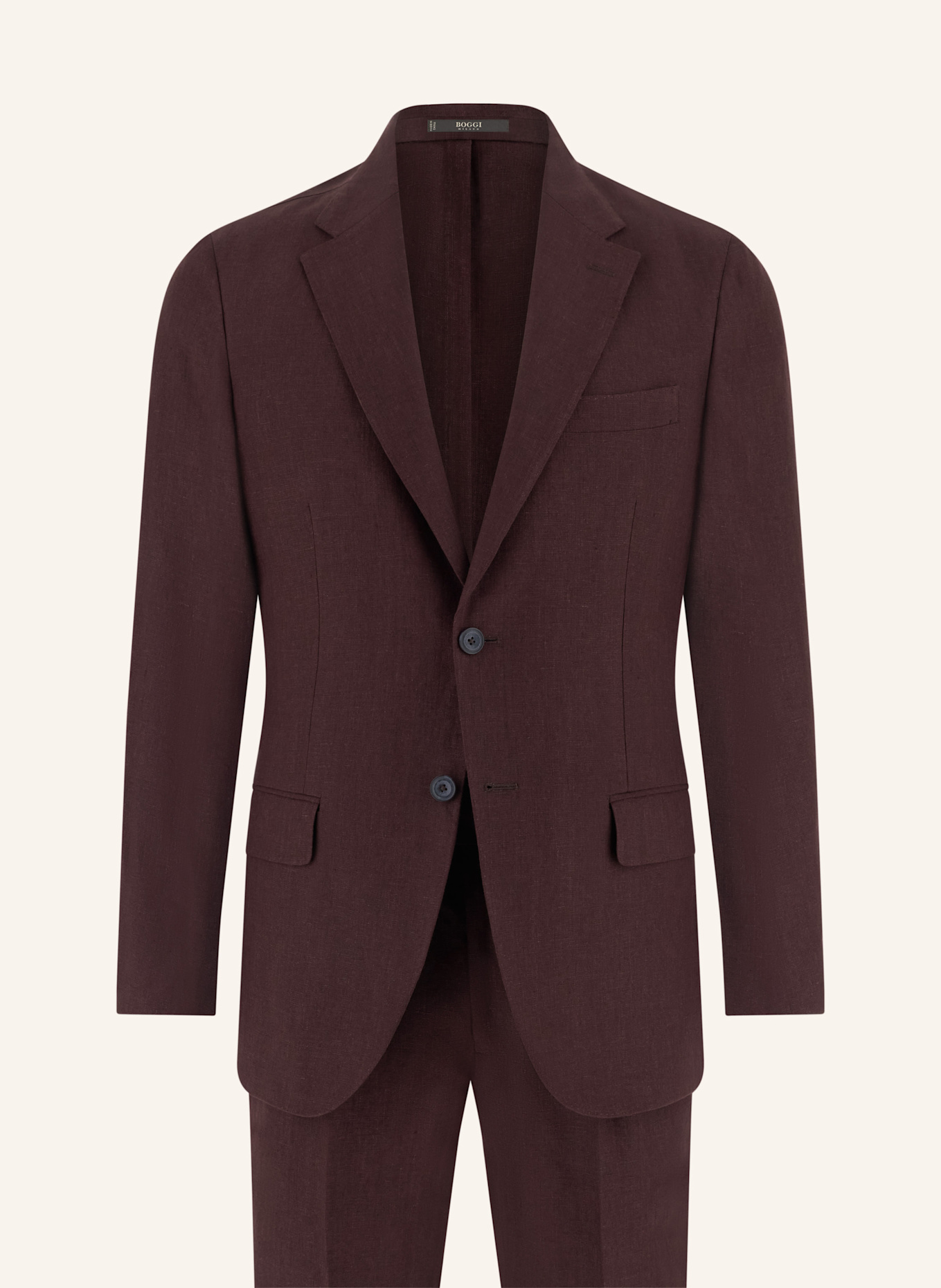 BOGGI MILANO Regular-Fit Suit: RED