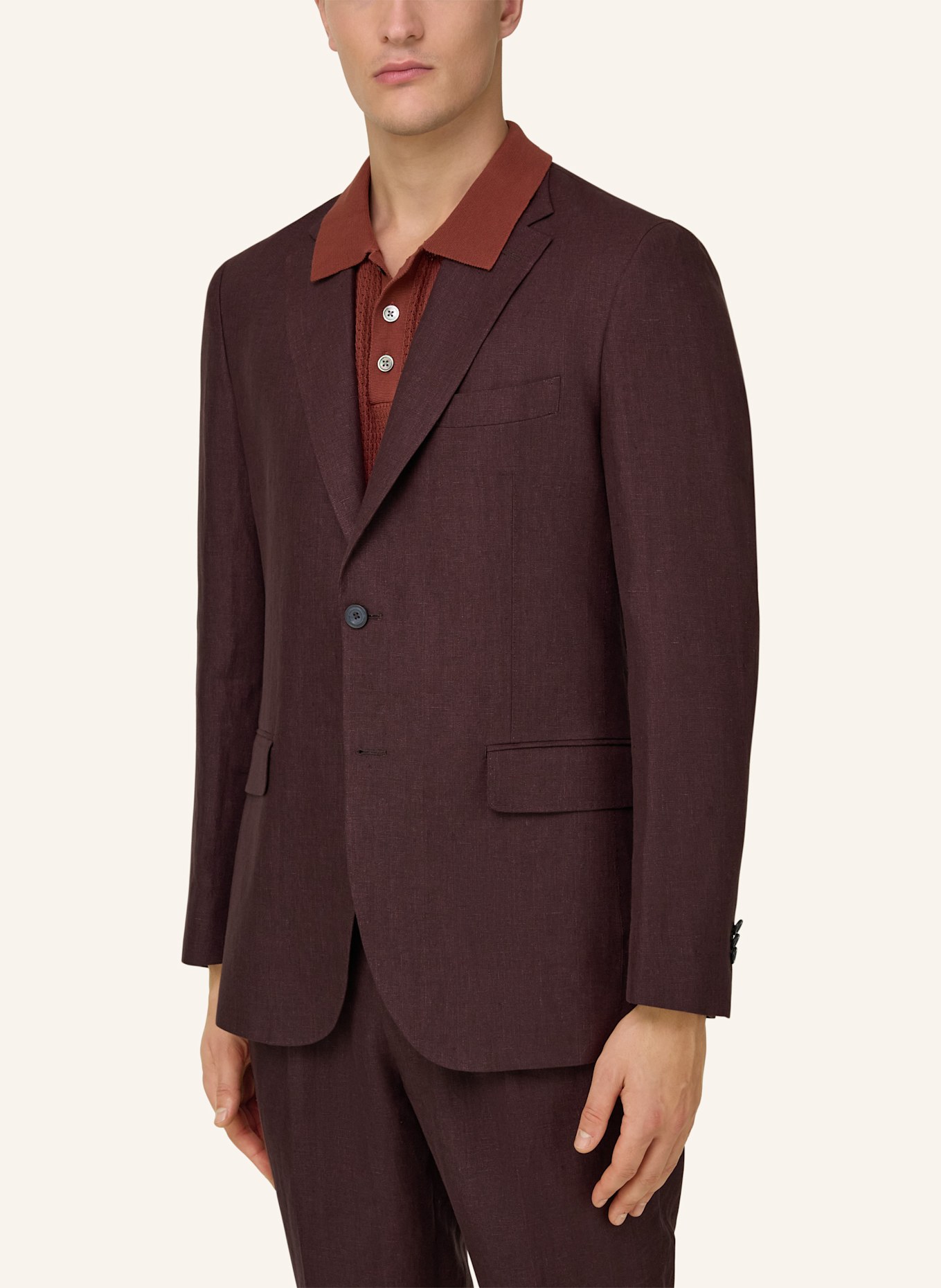 BOGGI MILANO Regular-Fit Suit: RED