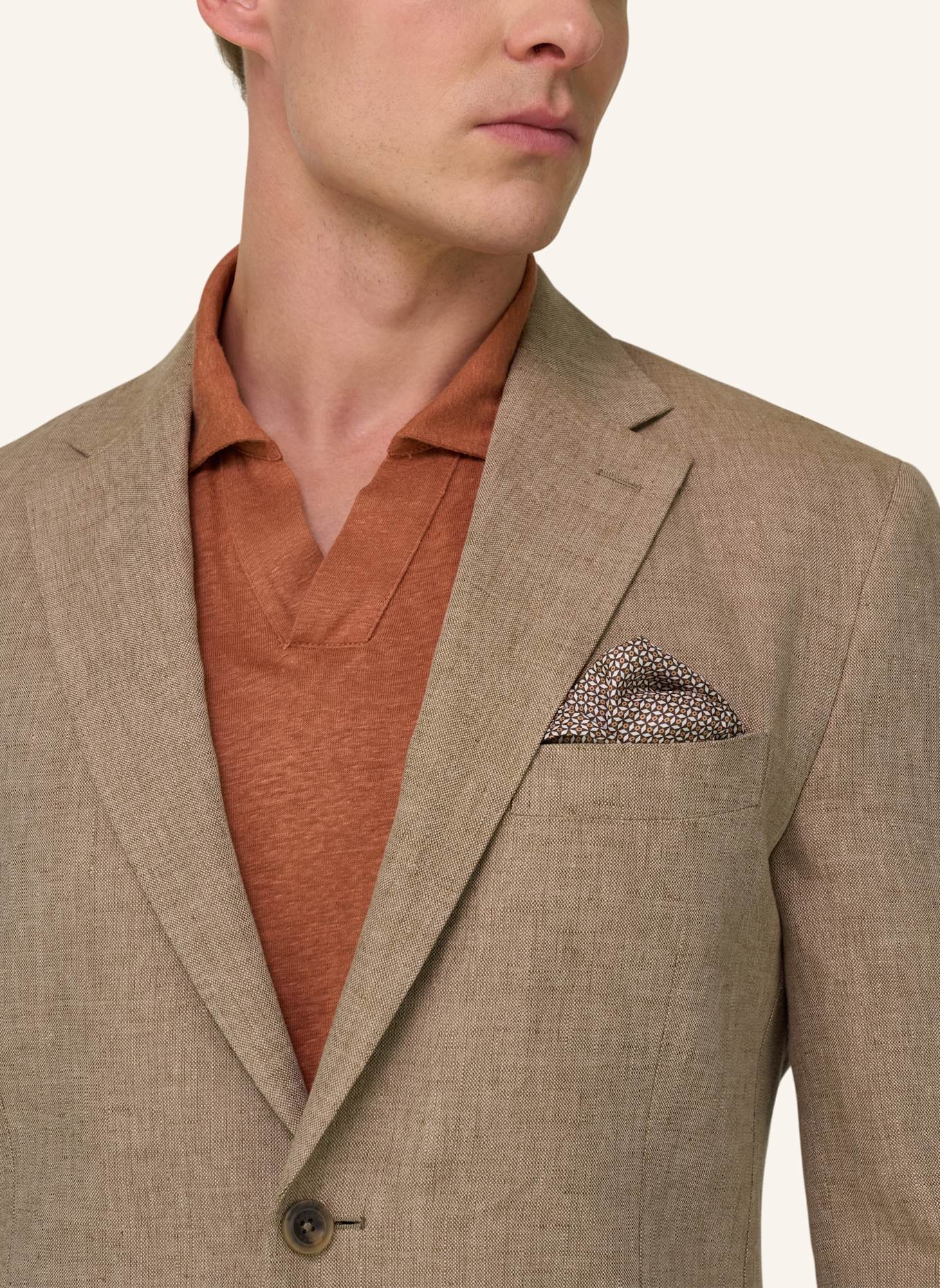 BOGGI MILANO Anzug Regular Fit: BEIGE