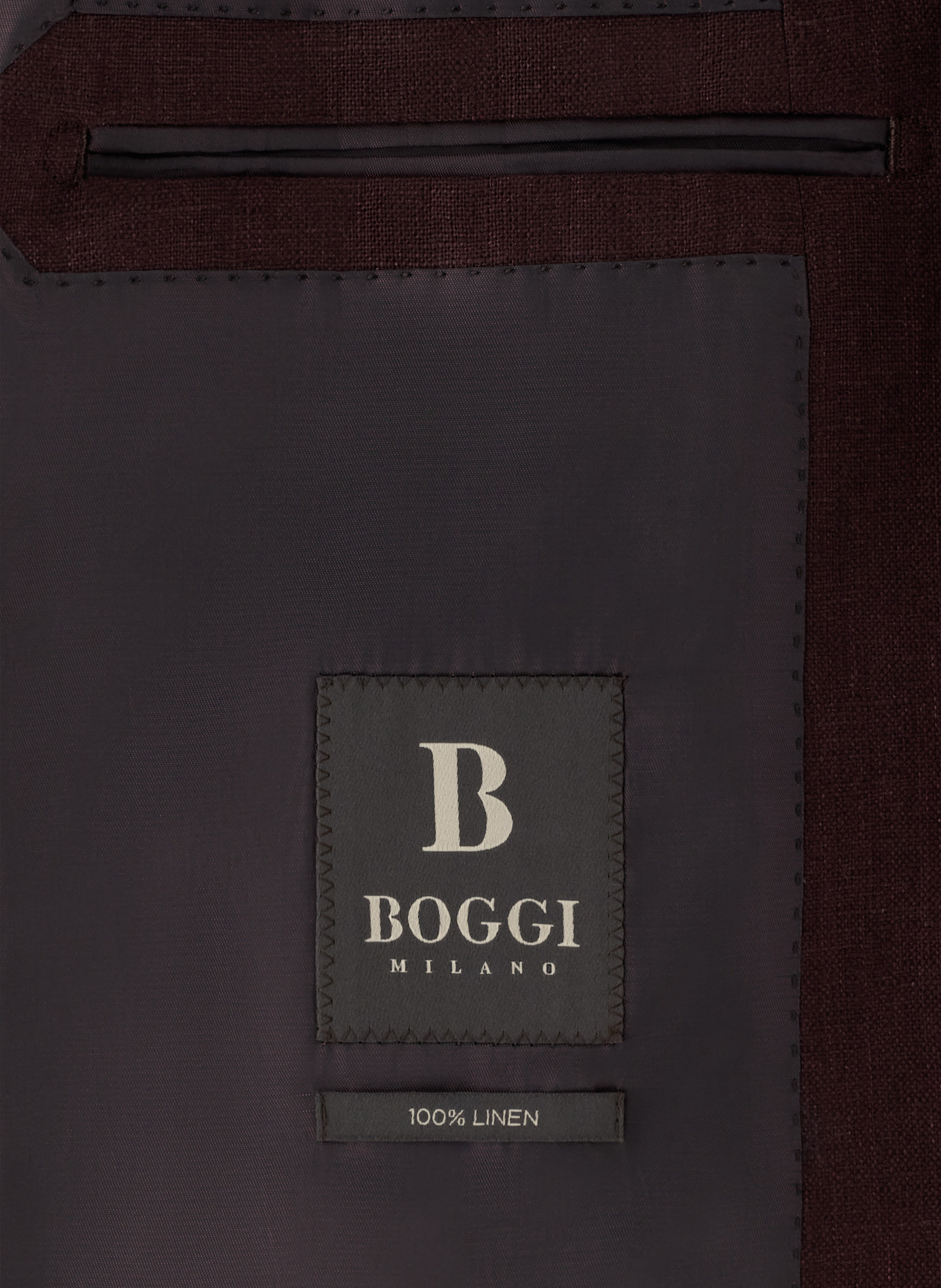BOGGI MILANO Regular-Fit Suit: RED