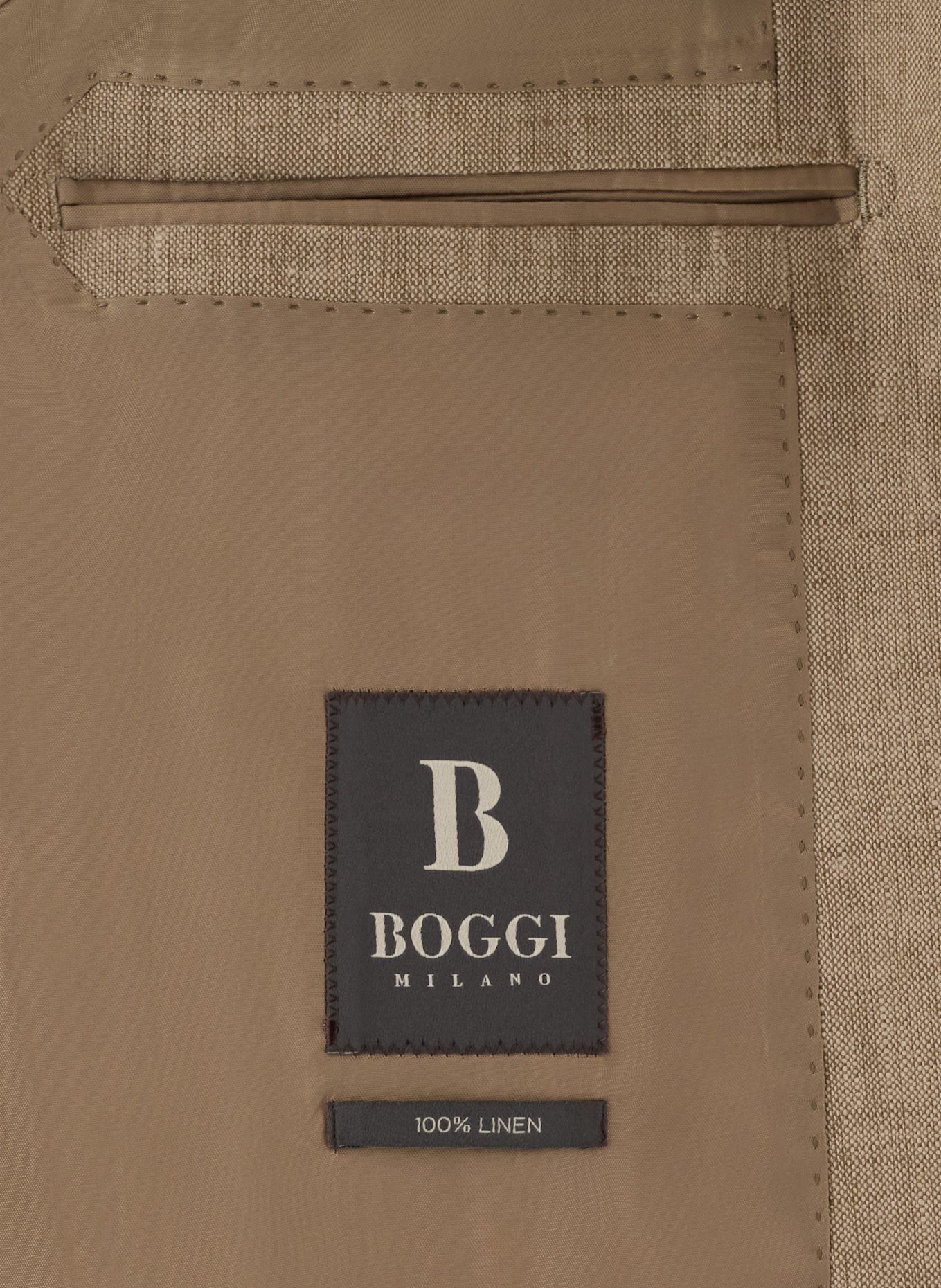 BOGGI MILANO Anzug Regular Fit: BEIGE