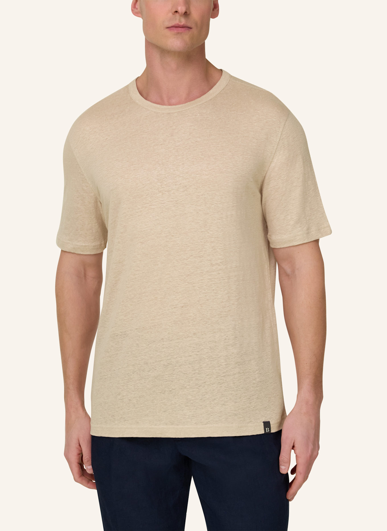 BOGGI MILANO T-Shirt: BRAUN