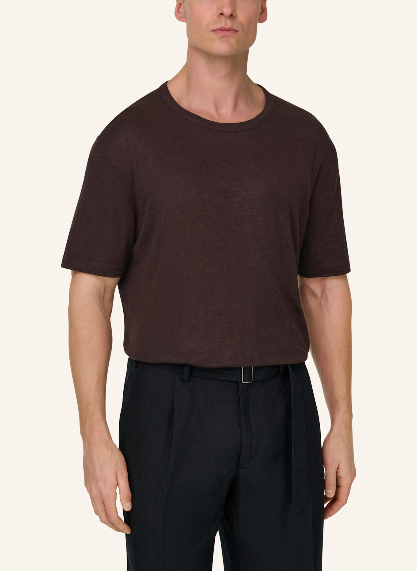 BOGGI MILANO T-Shirt: BRAUN
