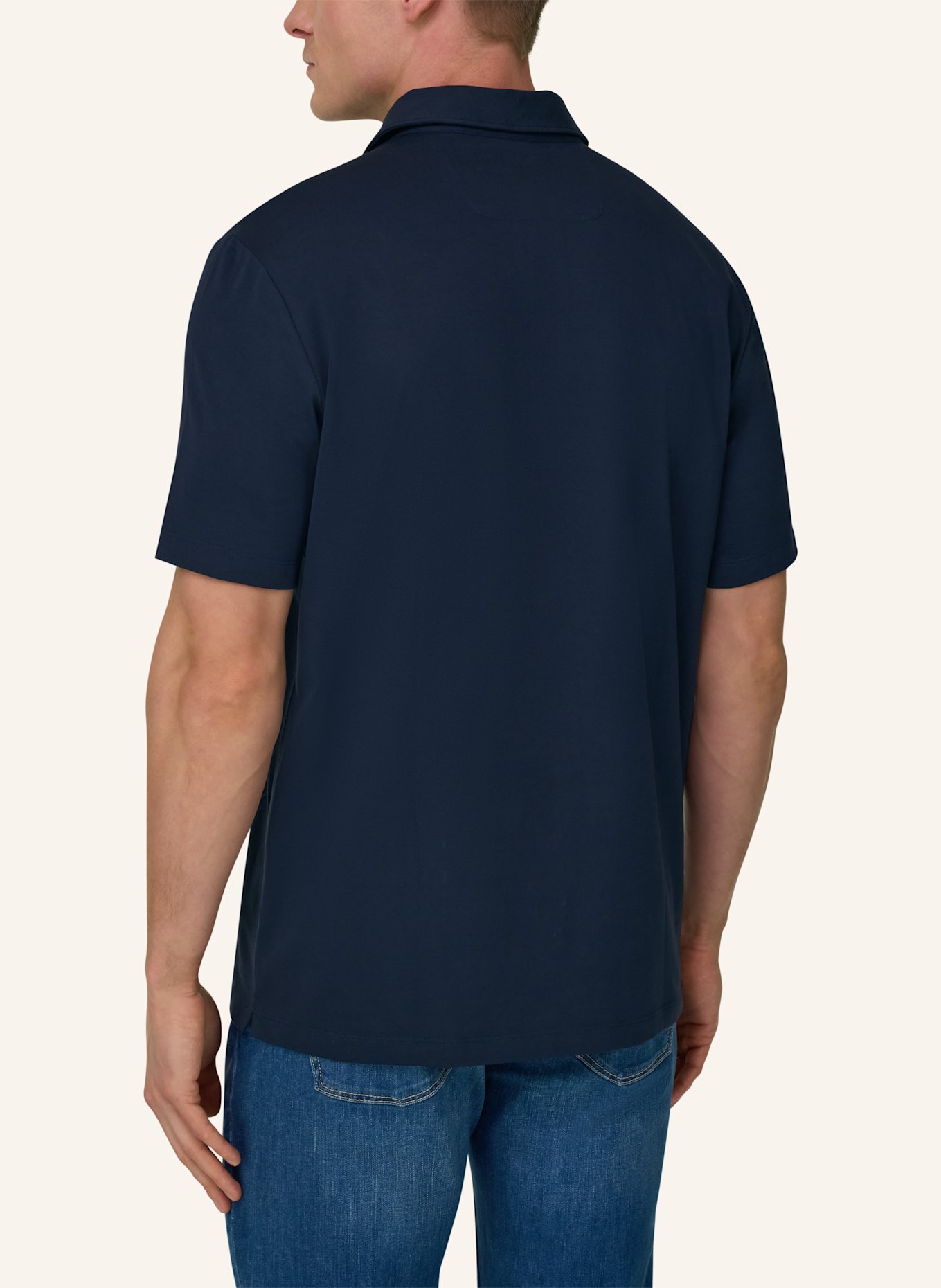 BOGGI MILANO Poloshirt: BLAUW