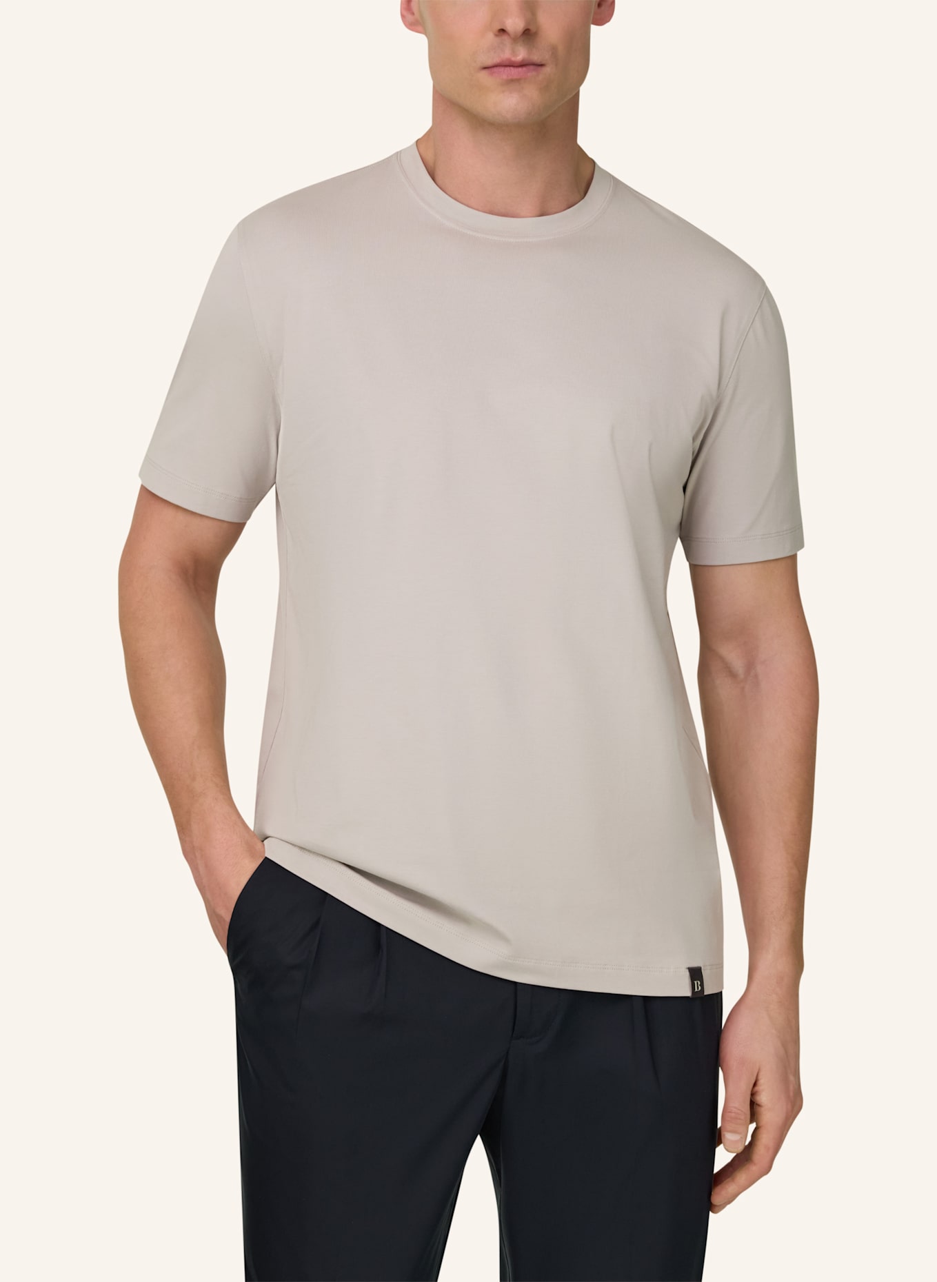 BOGGI MILANO T-Shirt: BRAUN
