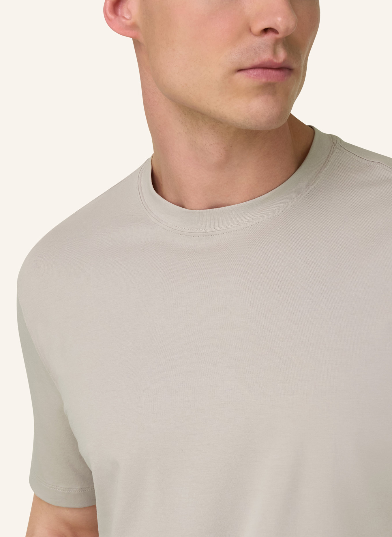 BOGGI MILANO T-Shirt: BRAUN