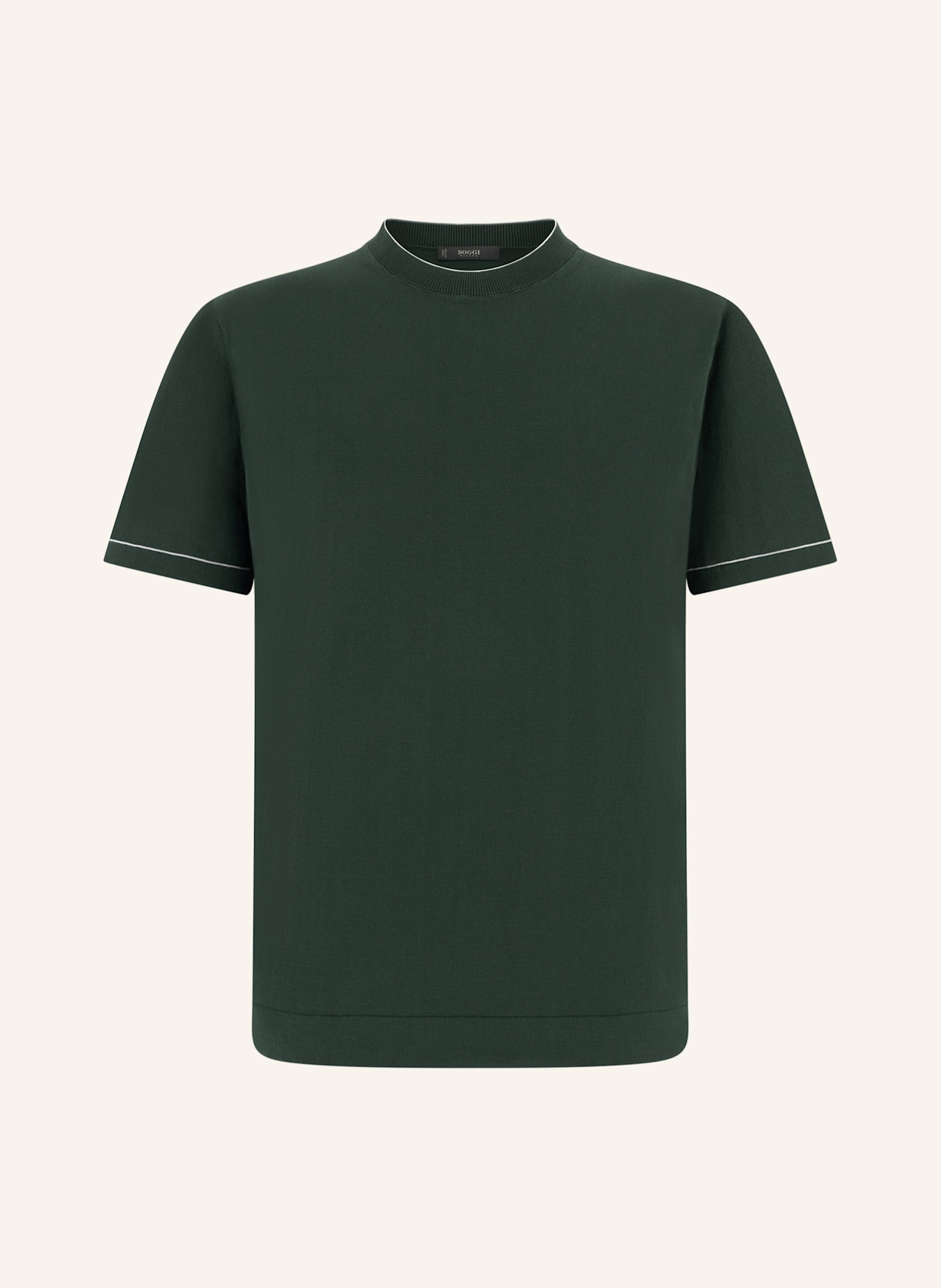 BOGGI MILANO Pullover: DONKERGROEN