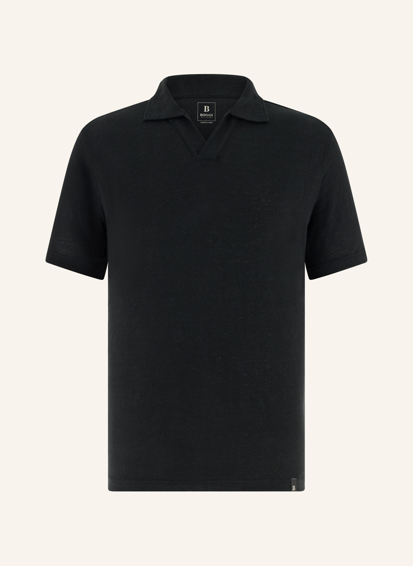 BOGGI MILANO Poloshirt: SCHWARZ