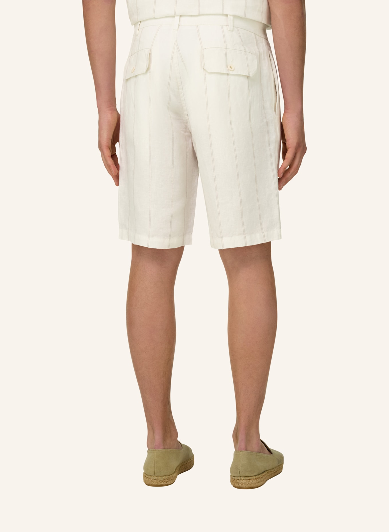 BOGGI MILANO Bermudahose: WEISS