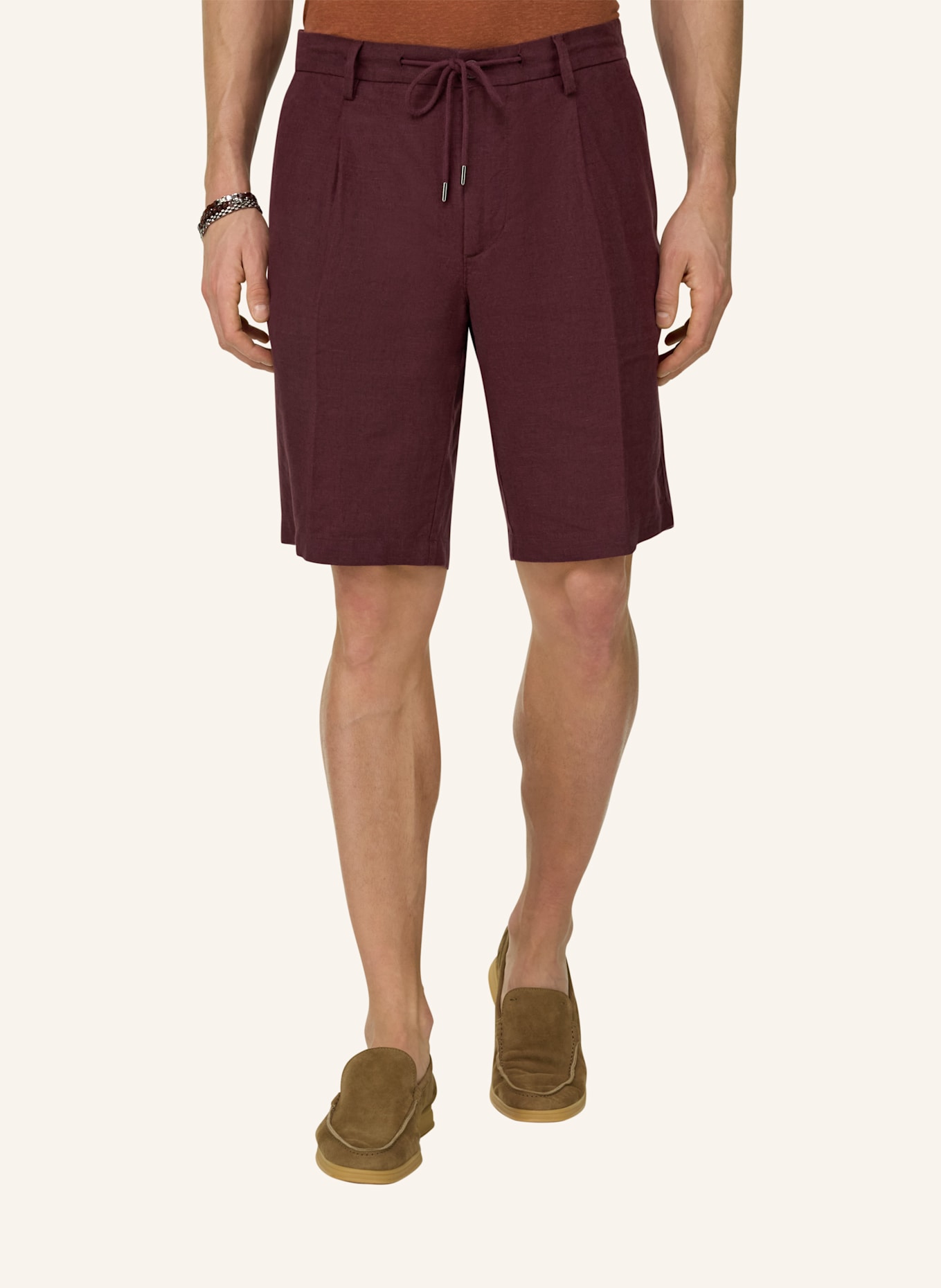 BOGGI MILANO Bermudahose: ROT