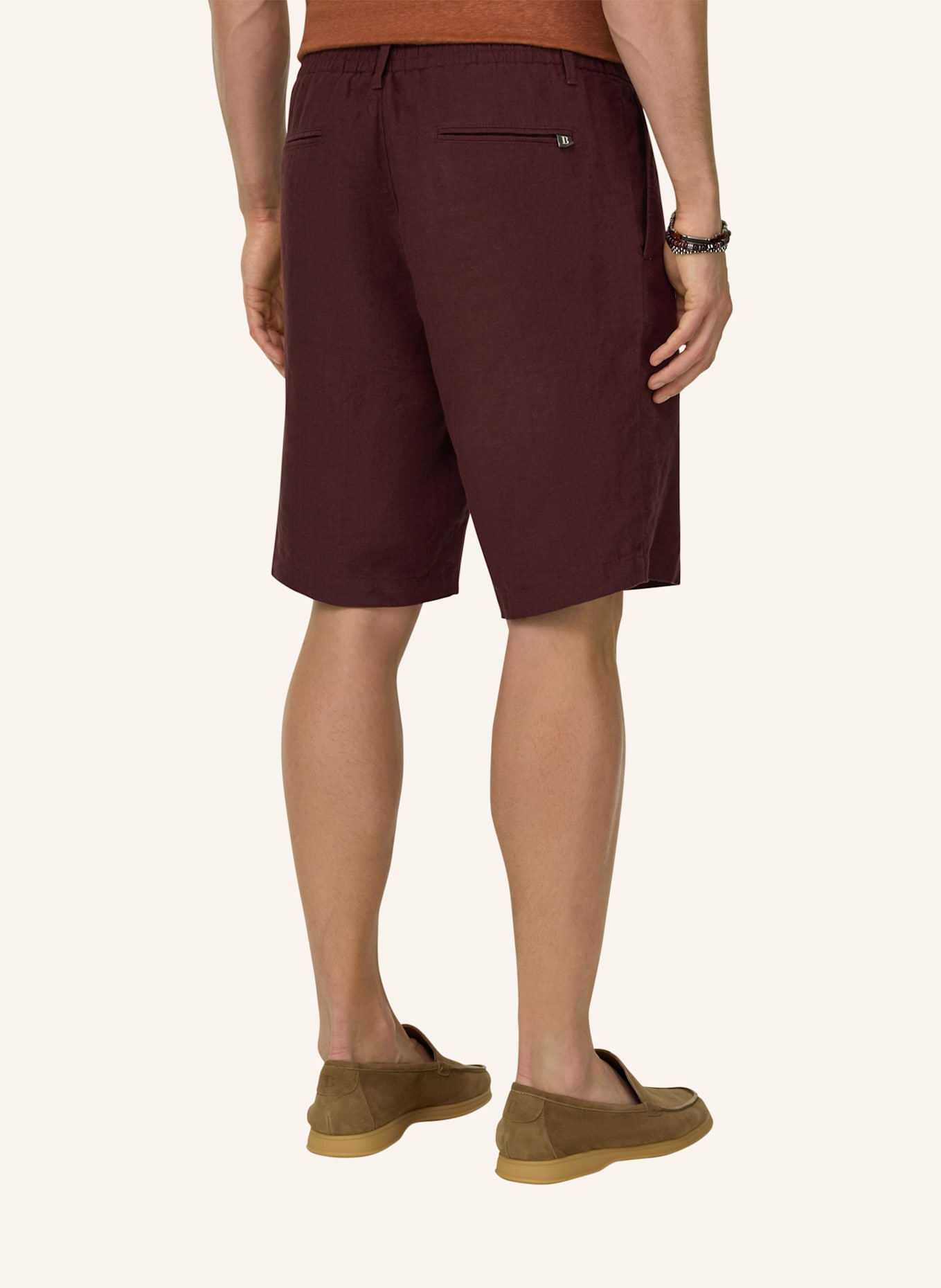 BOGGI MILANO Bermudahose: ROT