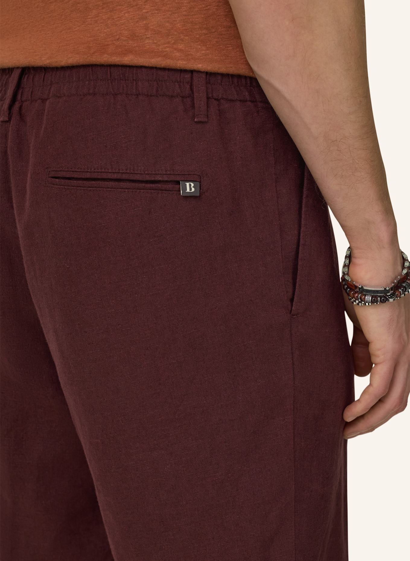 BOGGI MILANO Bermudahose: ROT