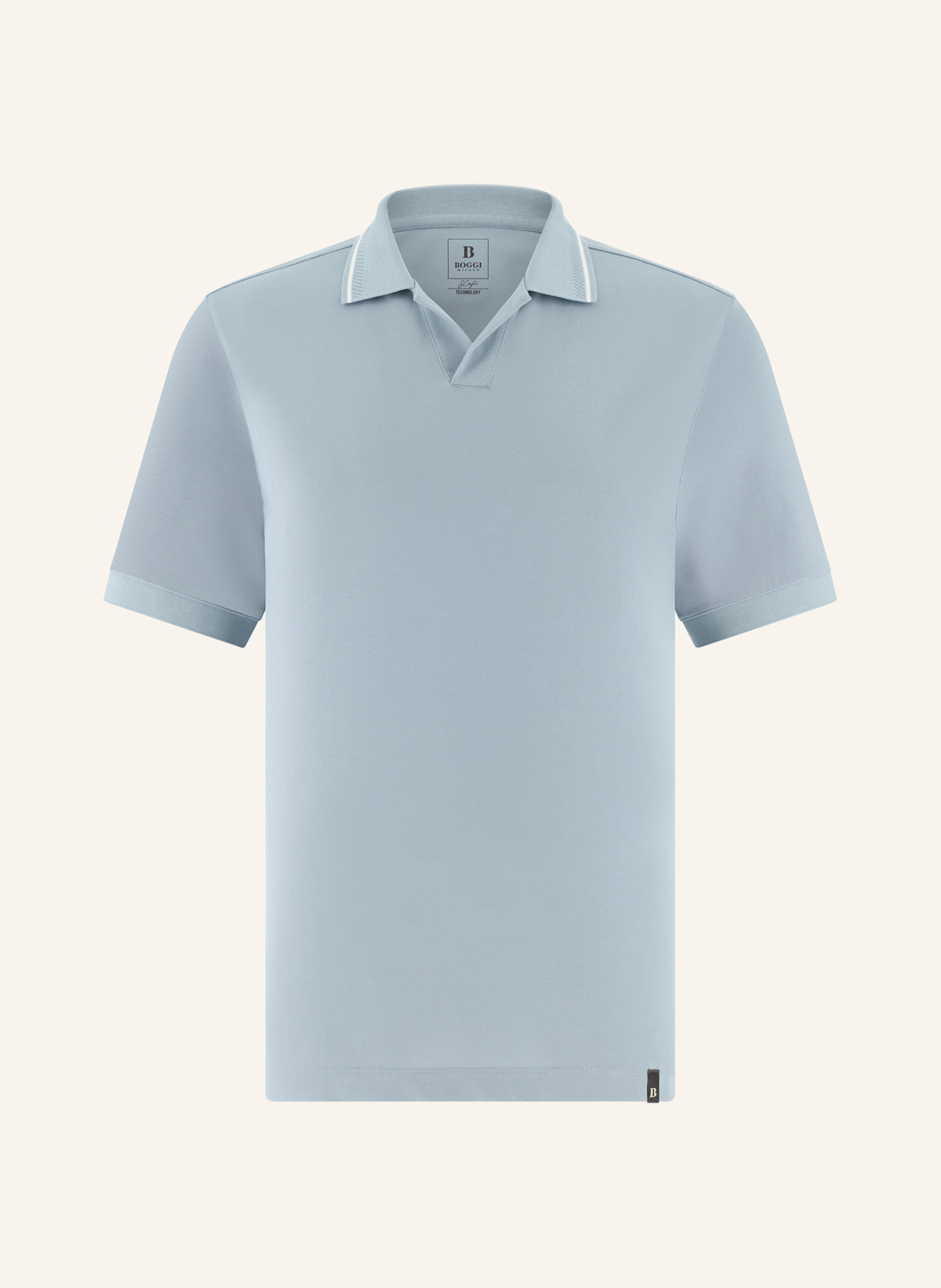 BOGGI MILANO Poloshirt: HELLBLAU
